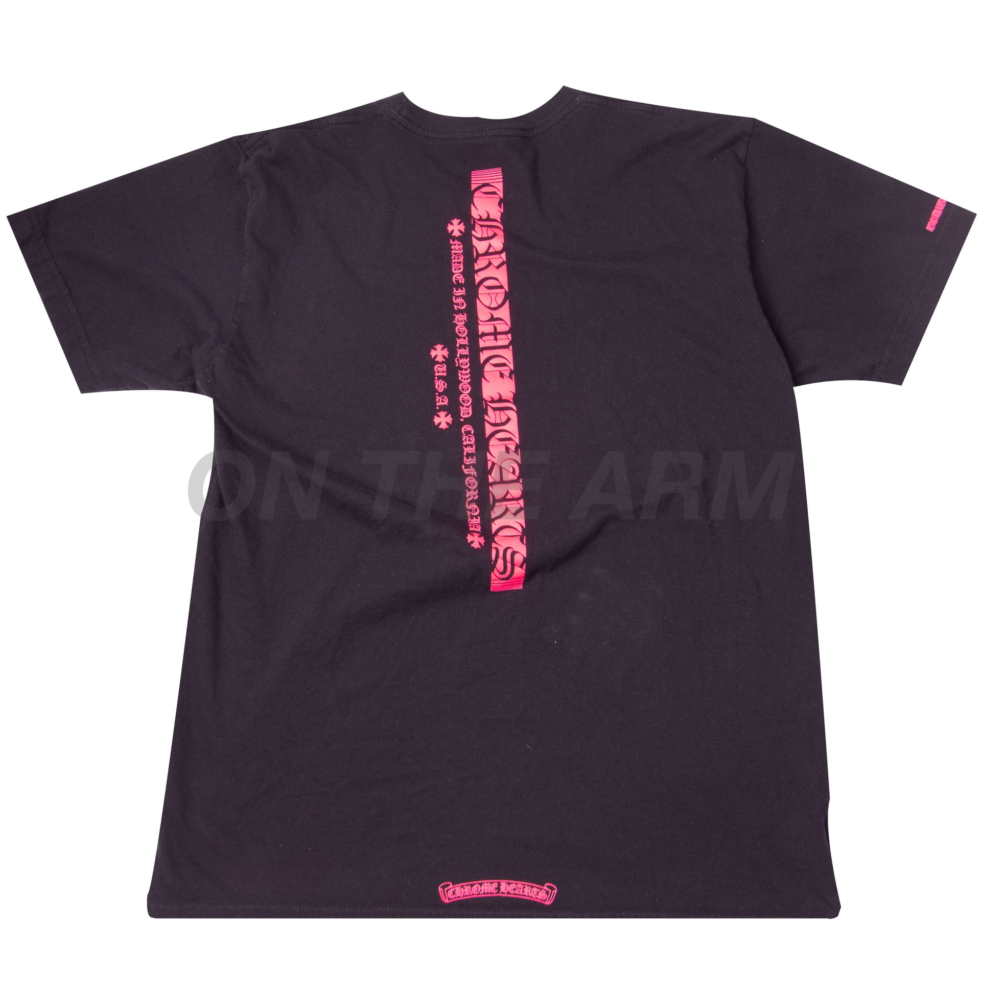 Chrome Hearts Black/Pink Pocket Tee USED