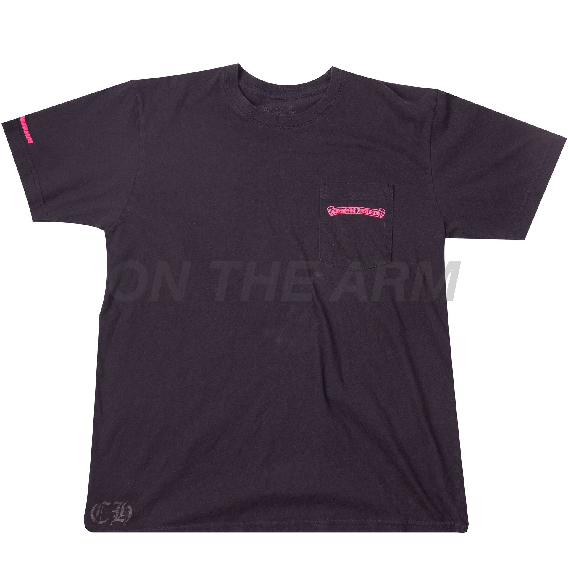 Chrome Hearts Black/Pink Pocket Tee USED