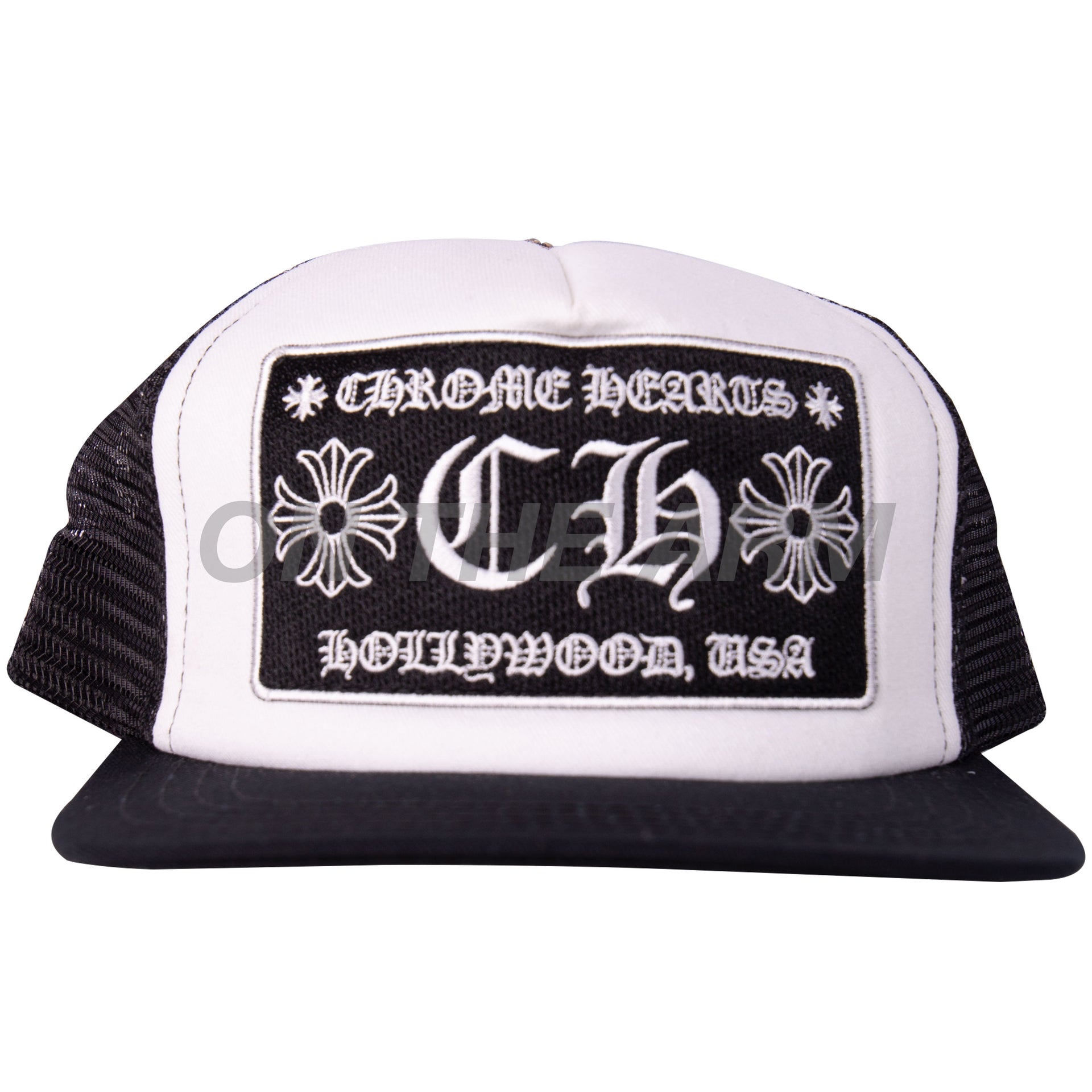 Chrome Hearts Black/White Trucker Hat