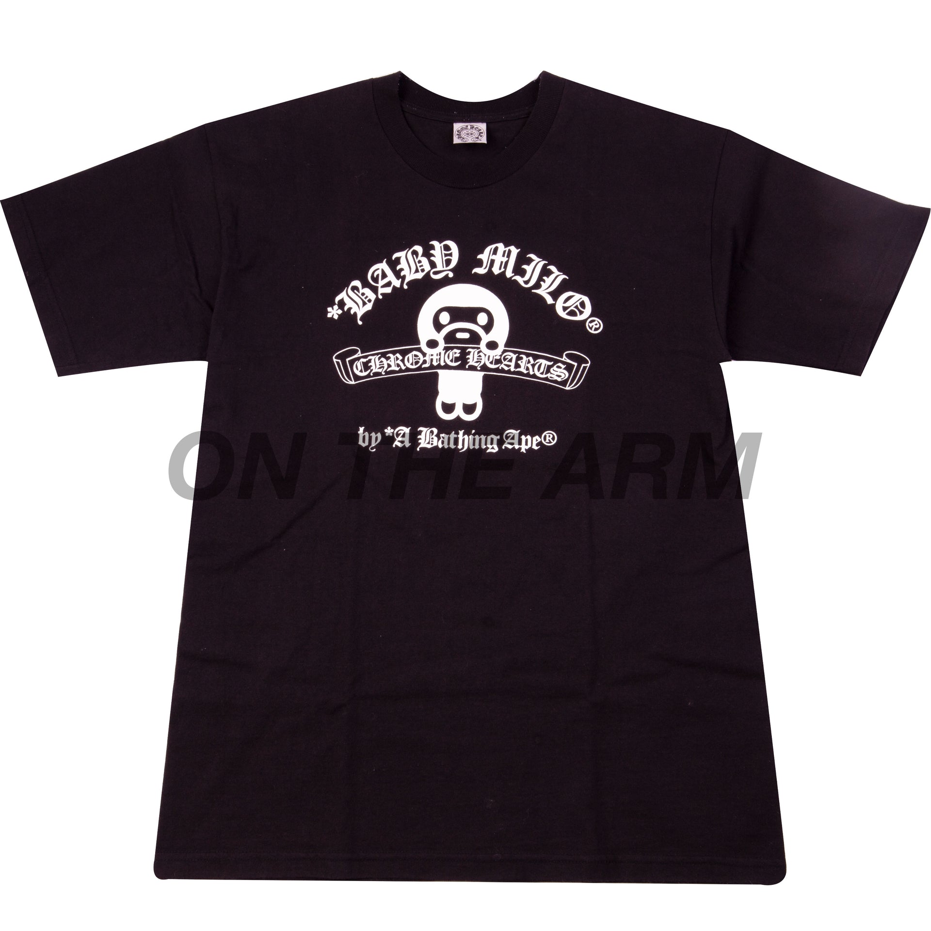 Bape Black Chrome Hearts Baby Milo Tee USED