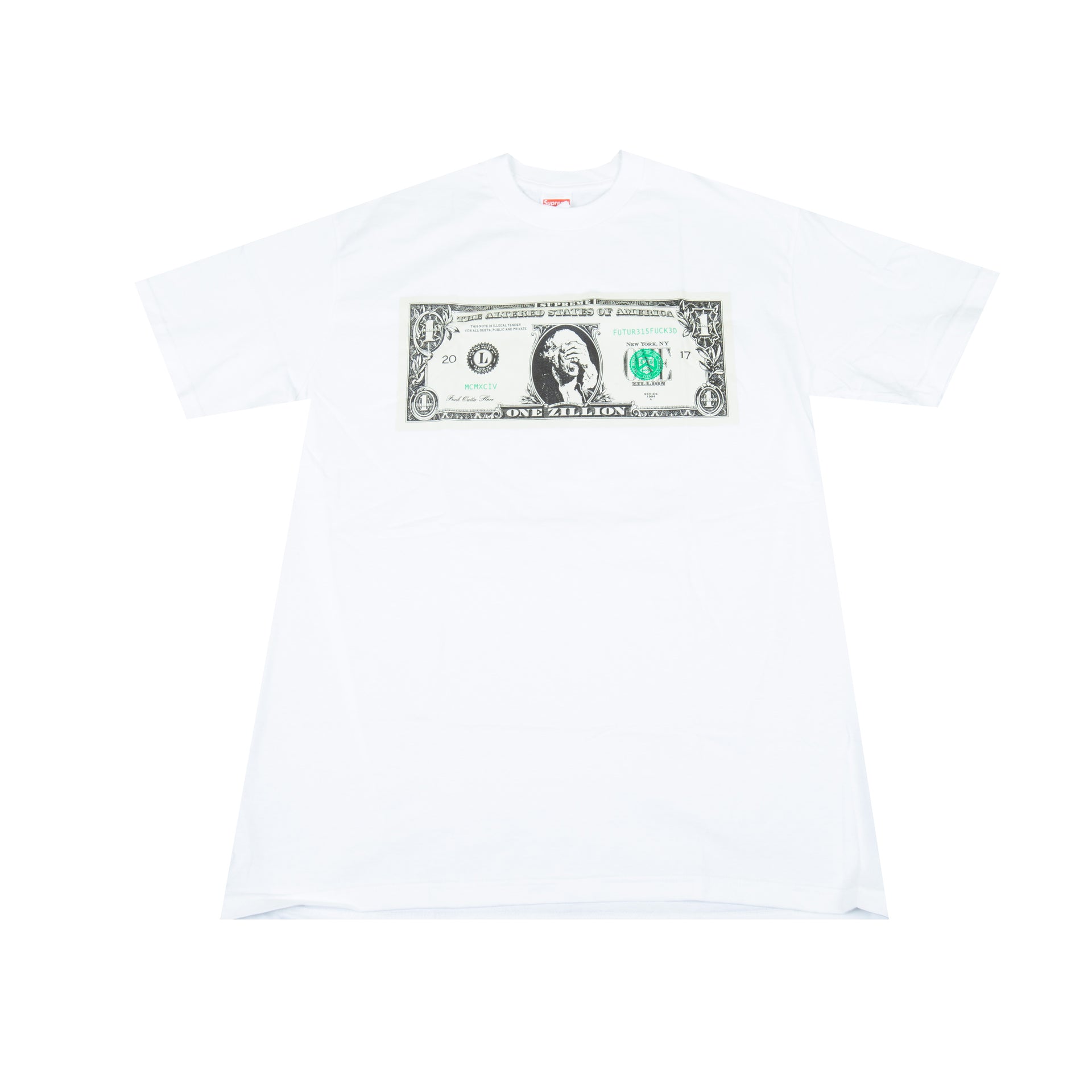 Supreme White Dollar Tee