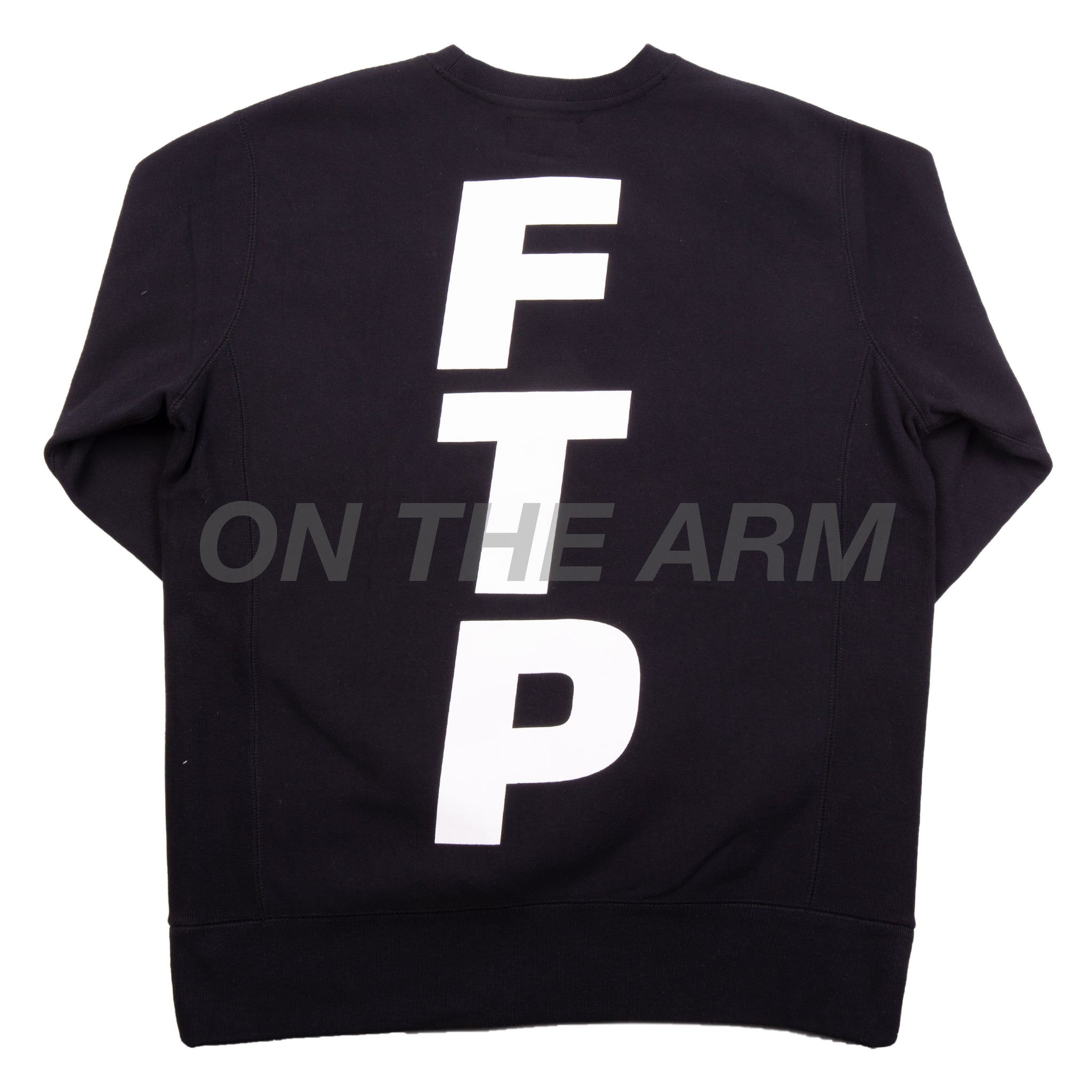 FTP Black Vertical Logo Crew