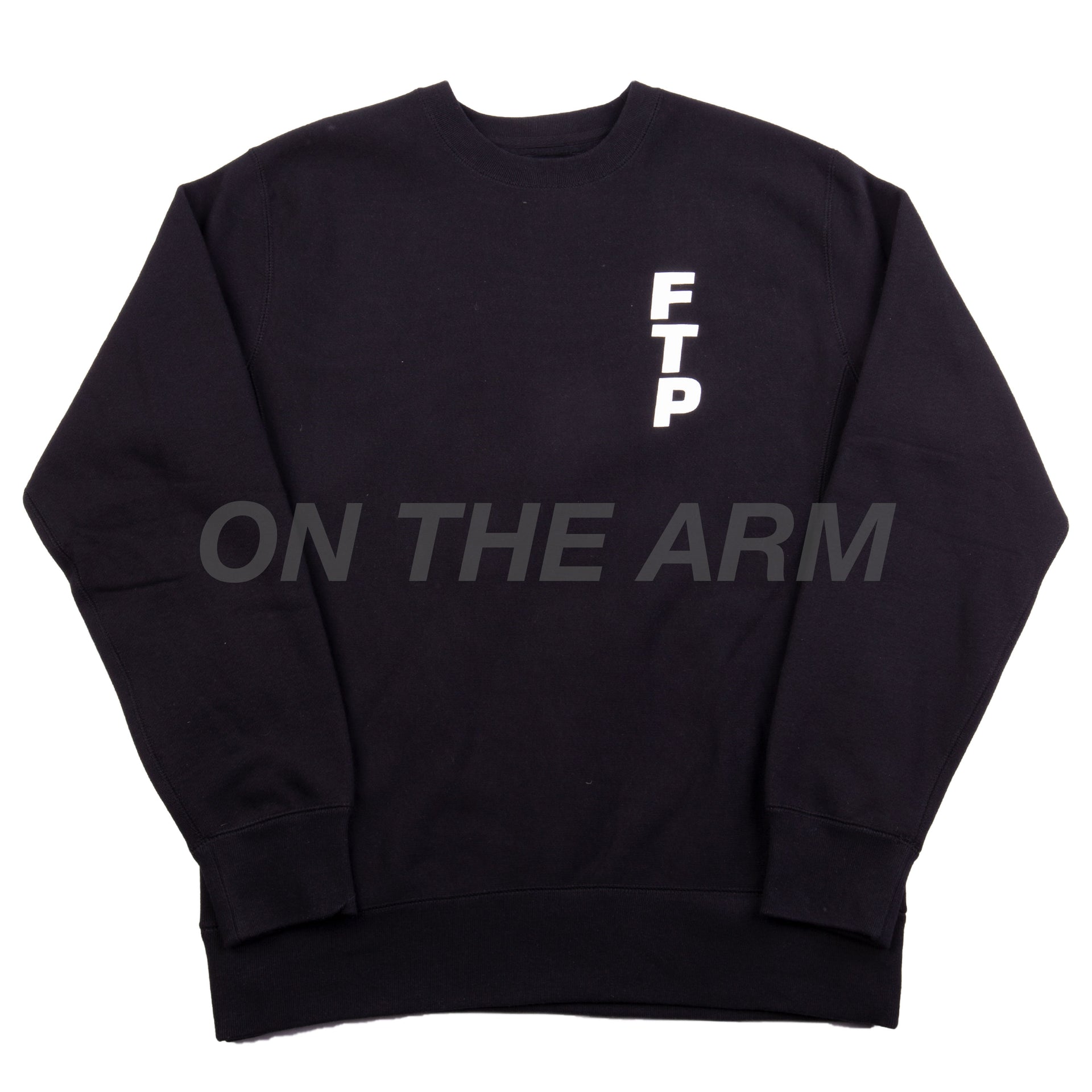 FTP Black Vertical Logo Crew