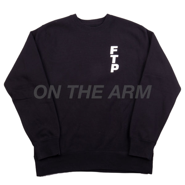 FTP Black Vertical Logo Crew