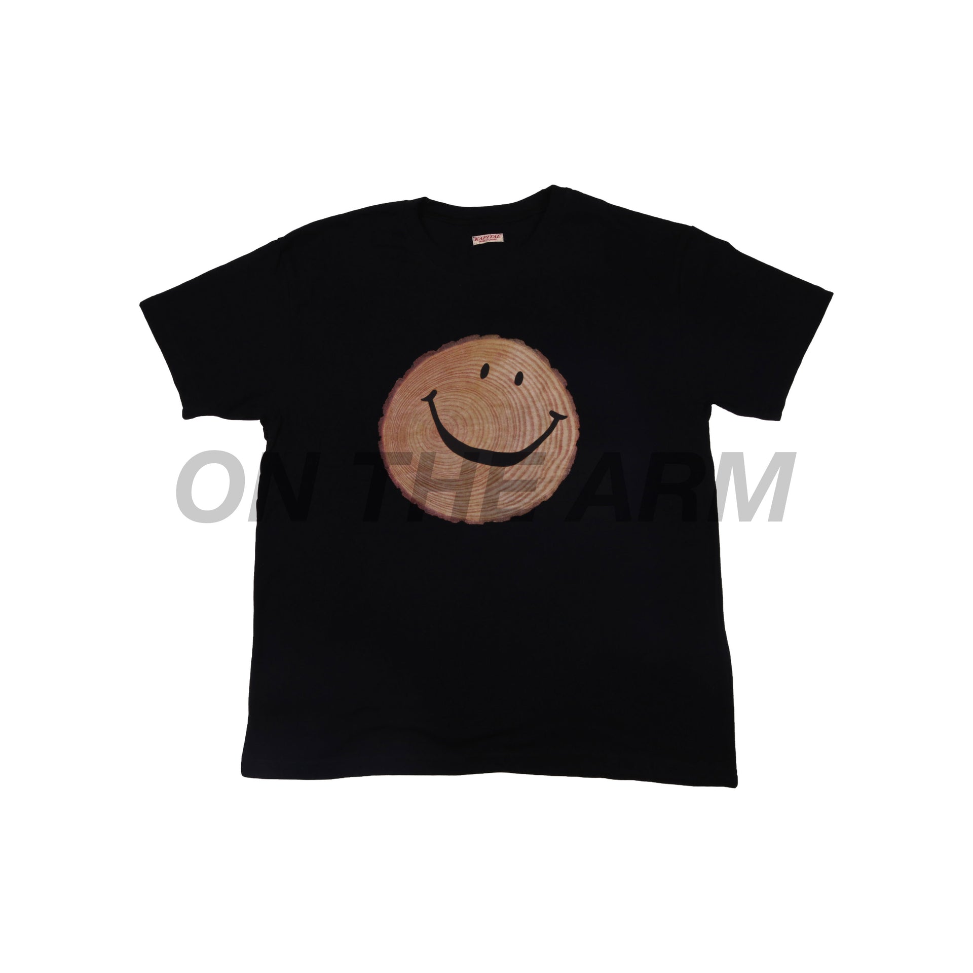 Kapital Black Stump Smiley Tee