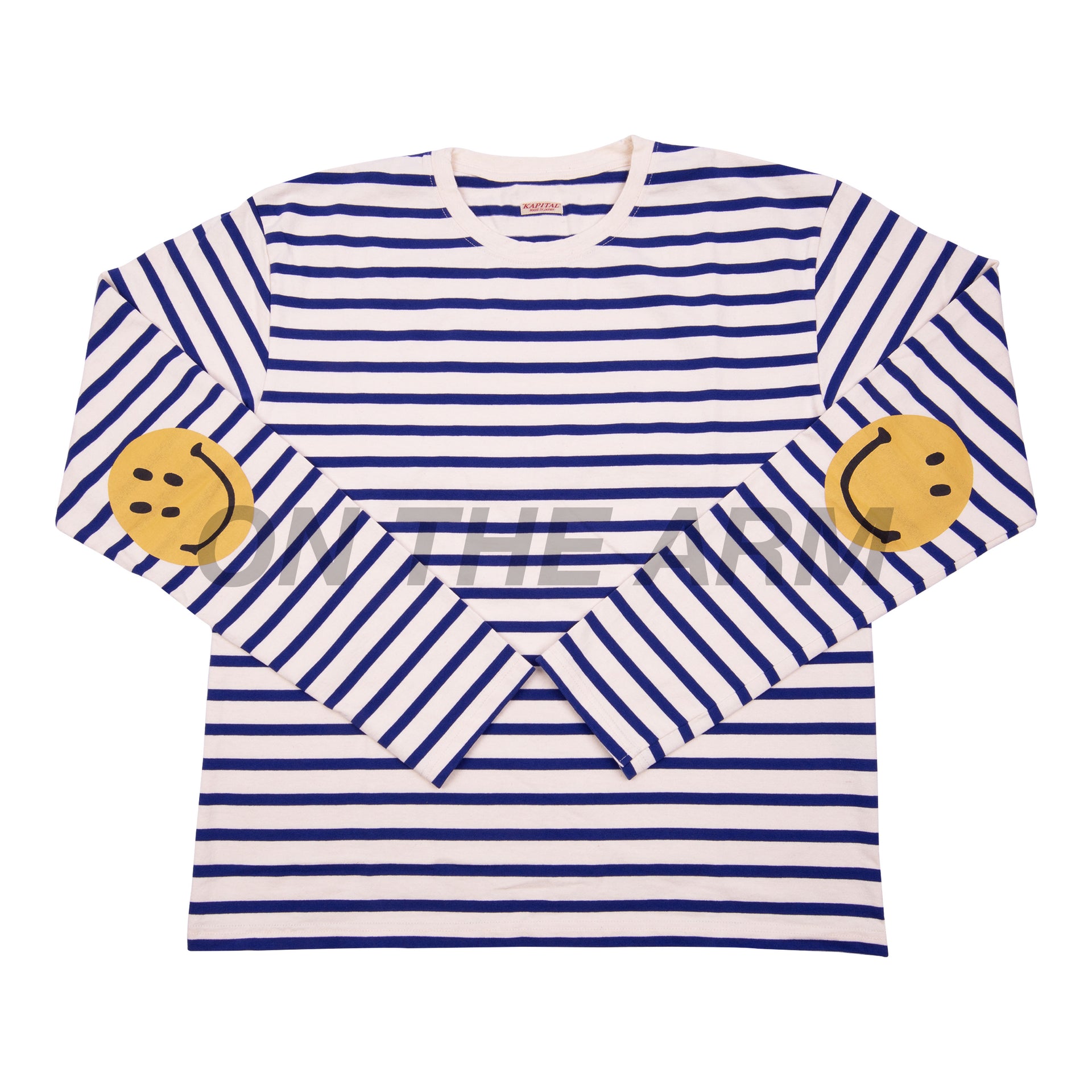 Kapital Blue Striped Smiley L/S