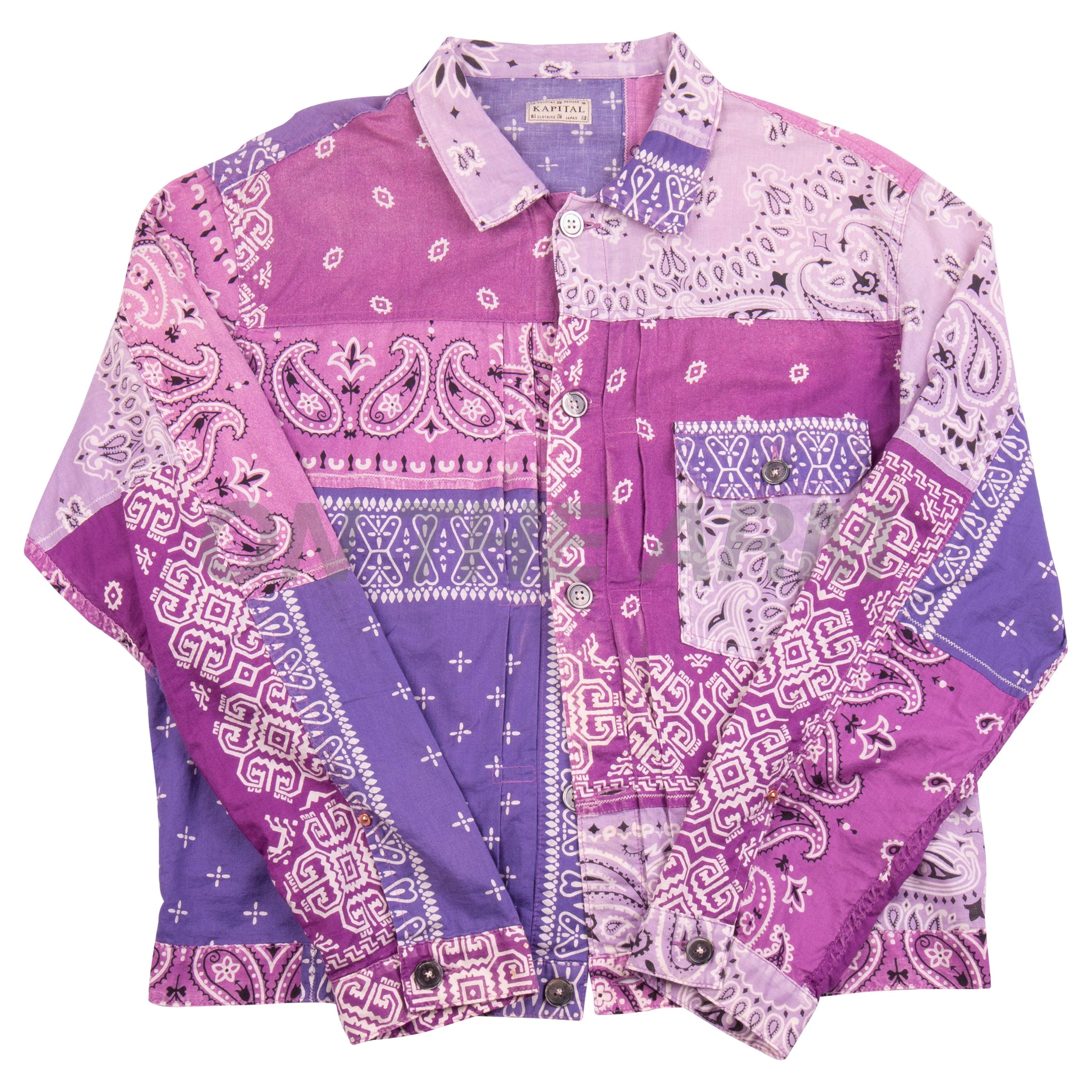 Kapital Purple Bandana Shirt USED
