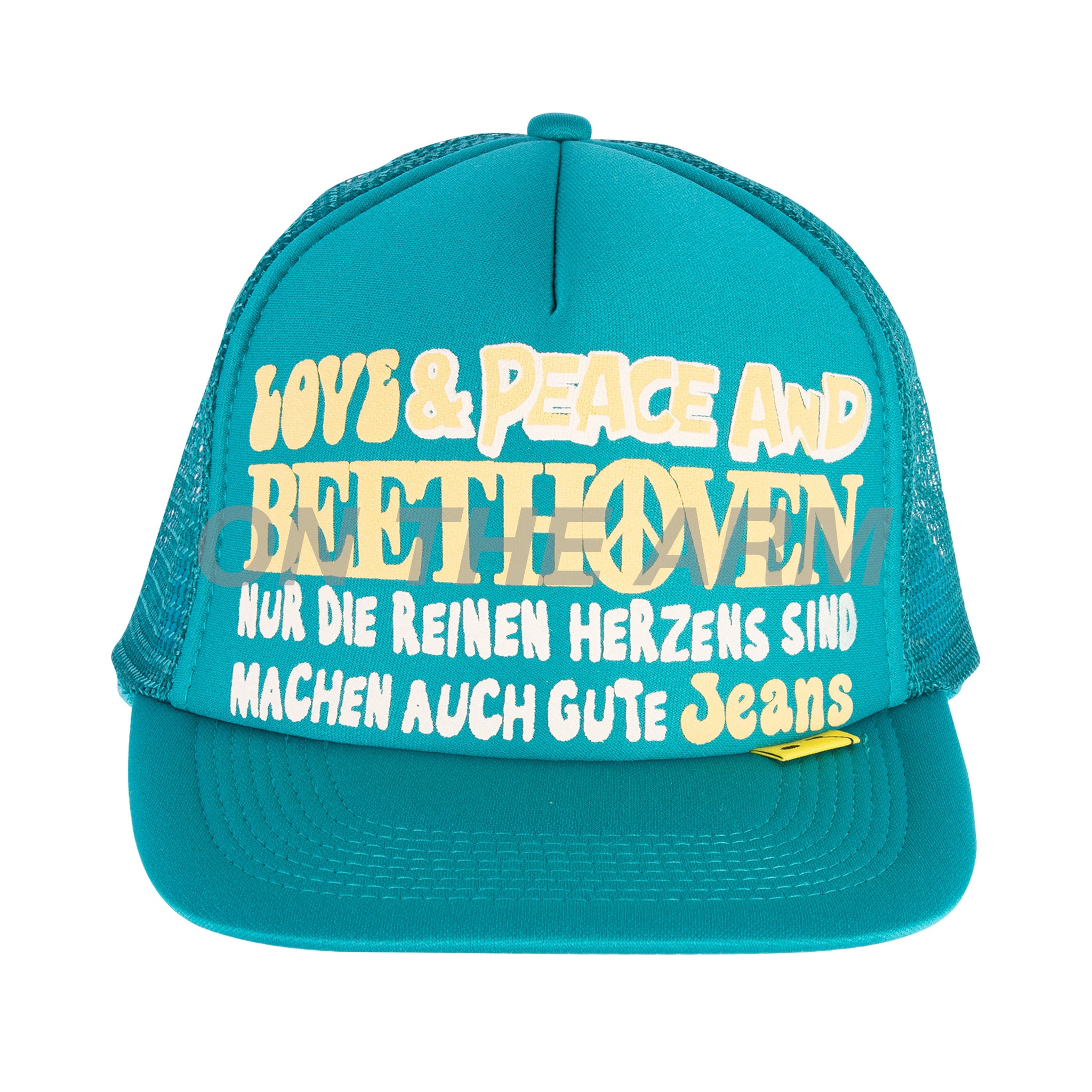 Kapital Turquoise Beethoven Trucker Hat