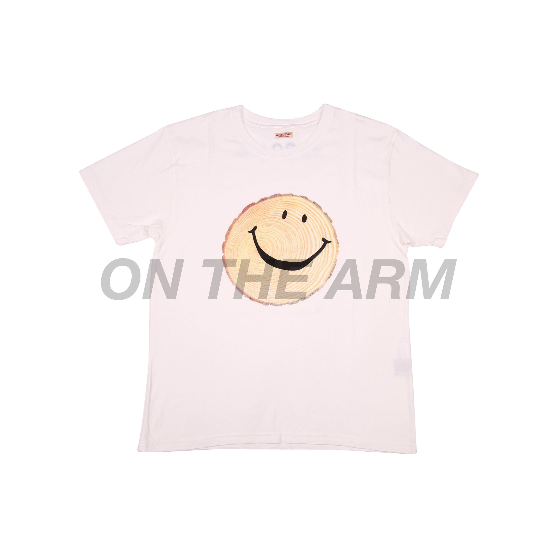 Kapital White Stump Smiley Tee