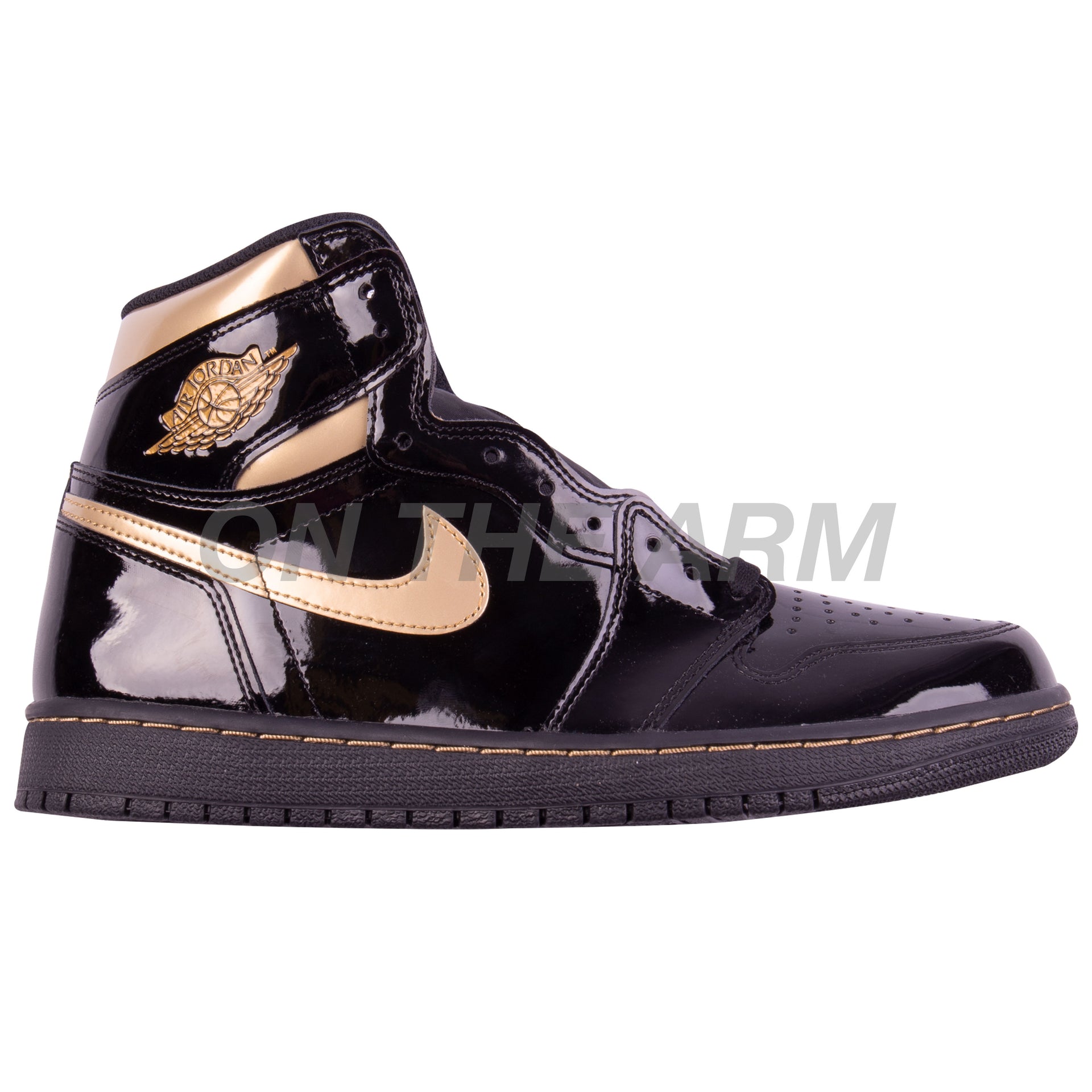 Nike Black Metallic Gold Air Jordan 1