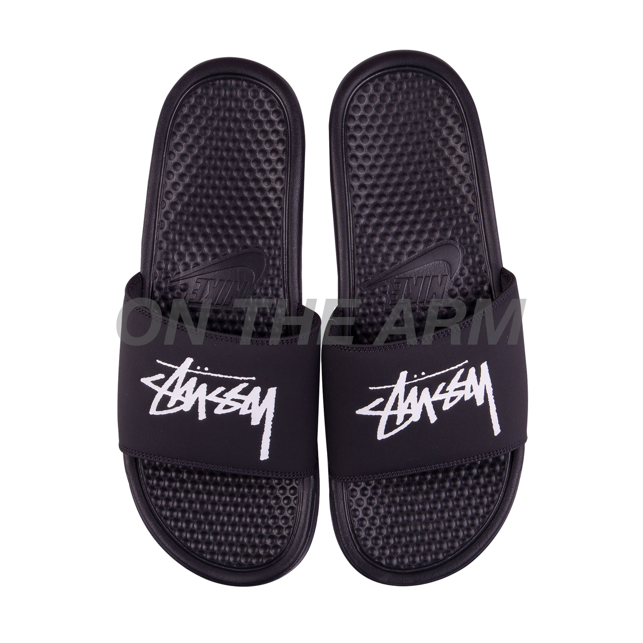 Nike Black Stussy Benassi Slides