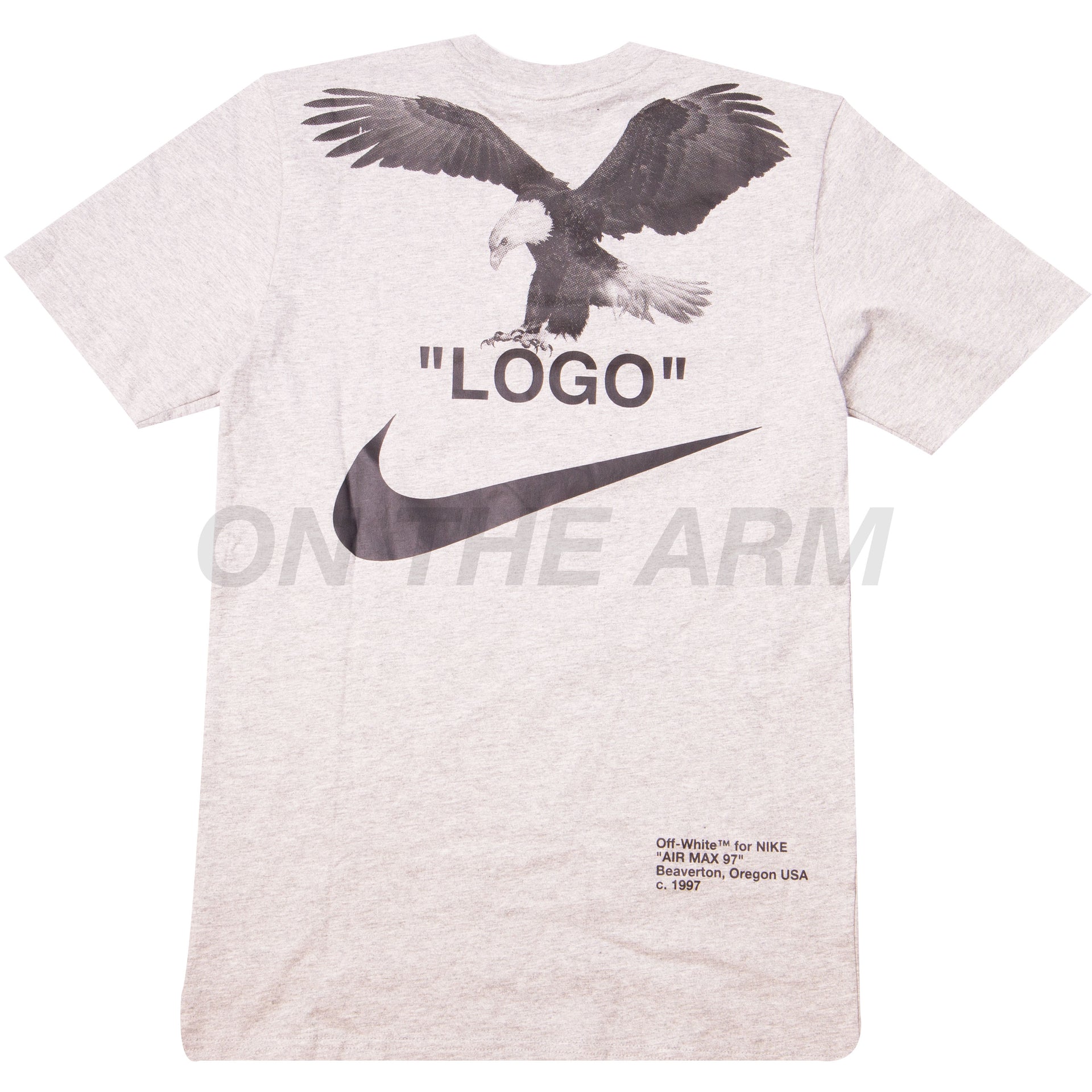 Nike Grey Off-White Tie Tee