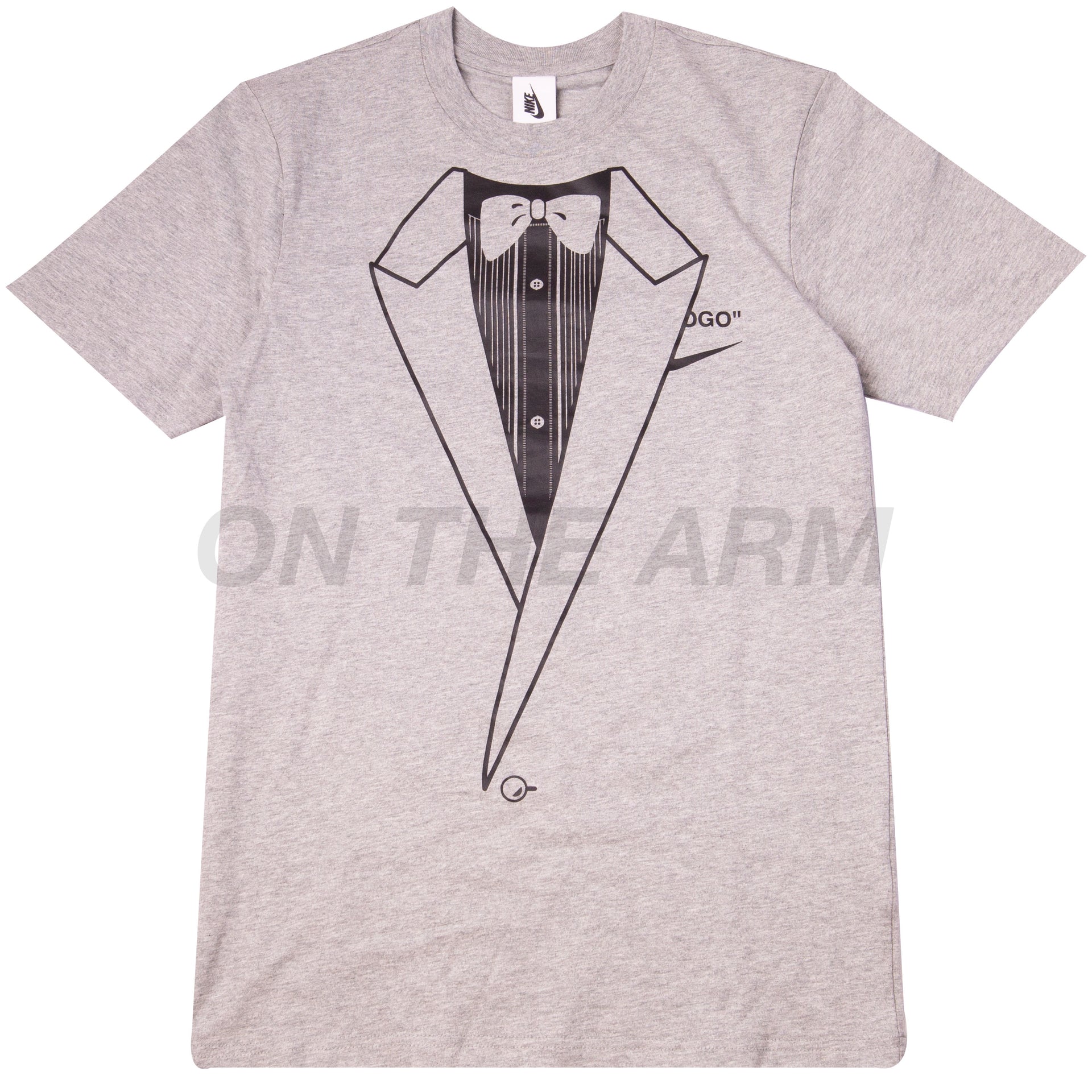 Nike Grey Off-White Tie Tee