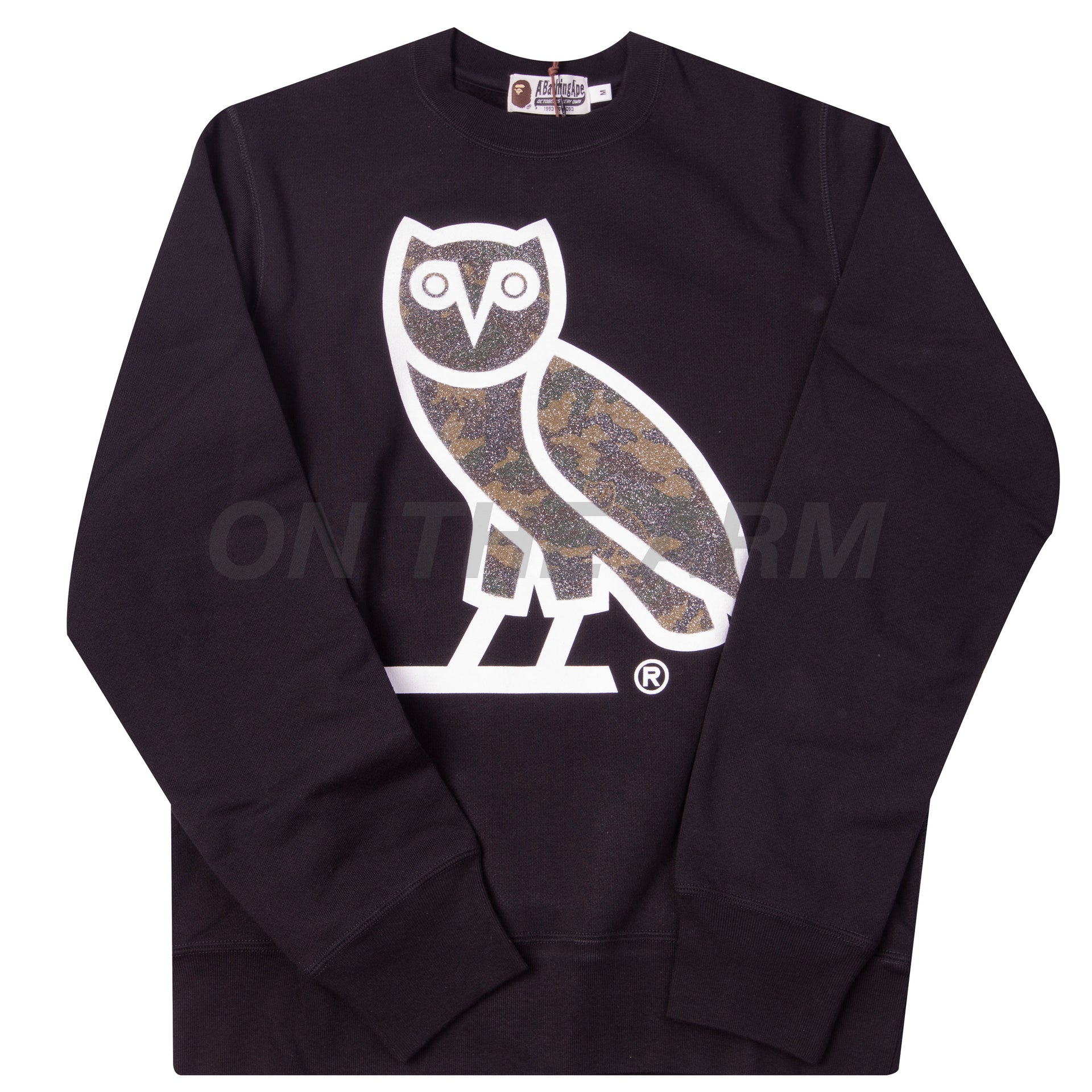 Bape Black OVO Glass Beads Crew