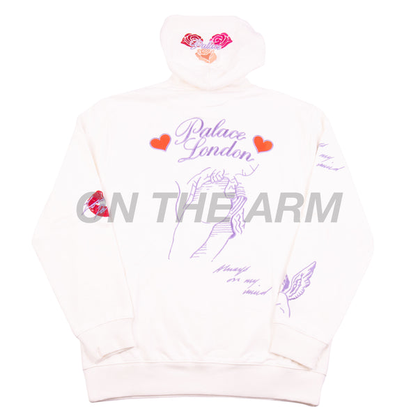 Palace White Love Letters Hoodie