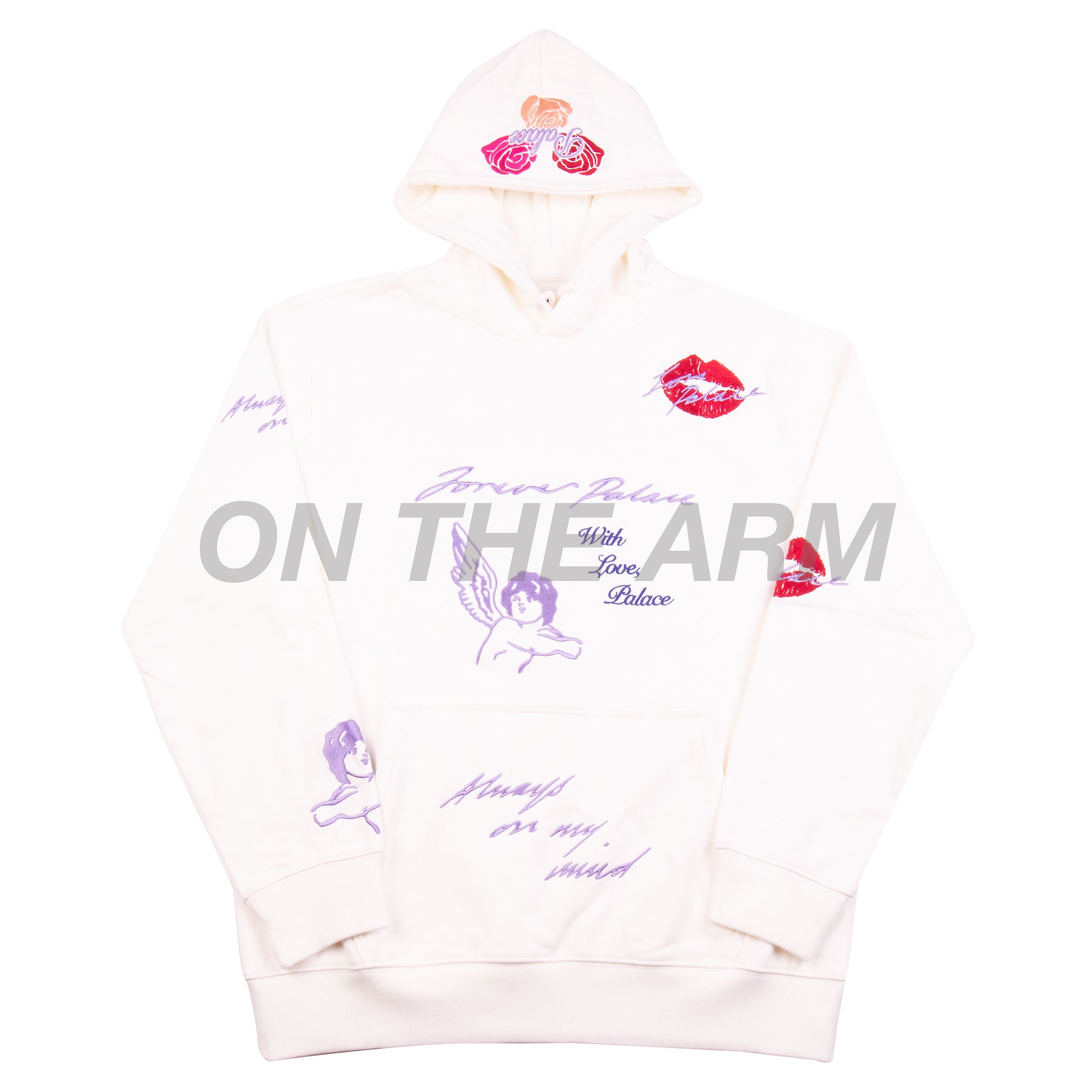Palace White Love Letters Hoodie