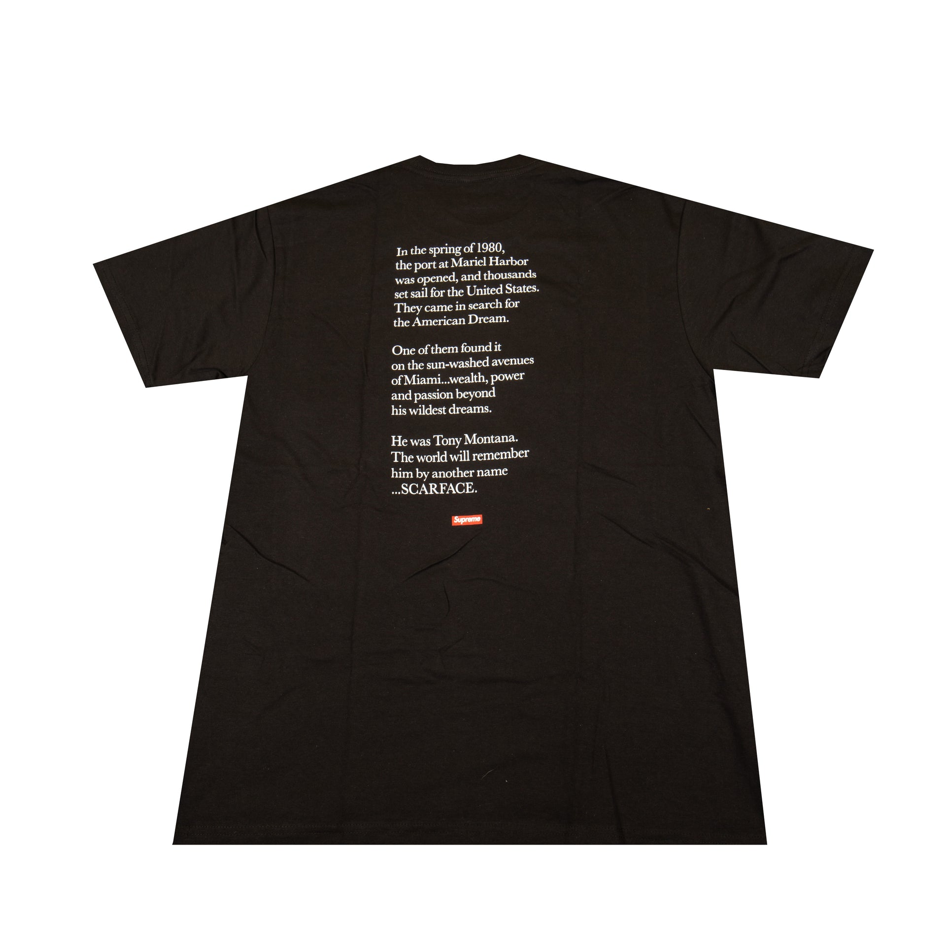 Supreme Black Scarface Shower Tee