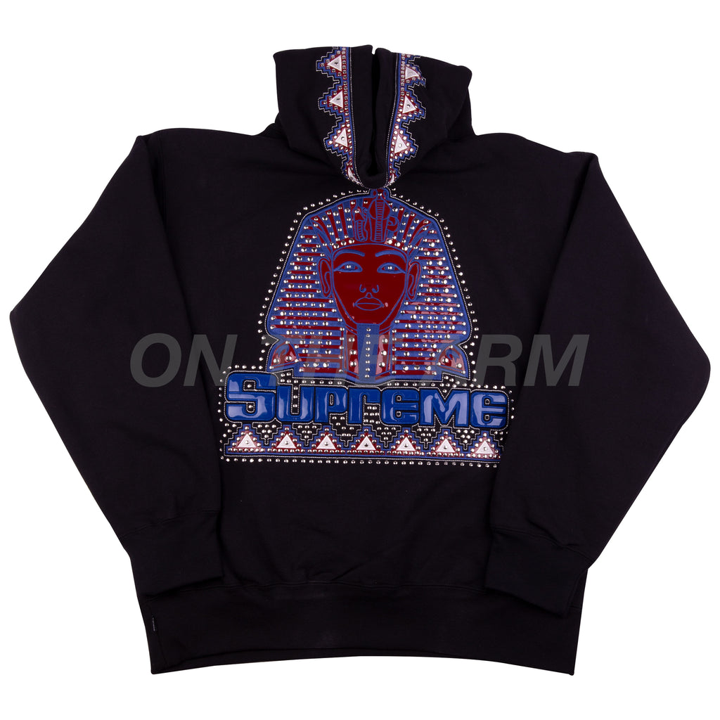 Supreme Black Pharaoh Studded Hoodie – On The Arm