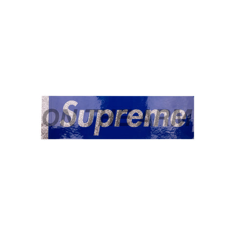 Supreme Blue Glitter Box Logo Sticker