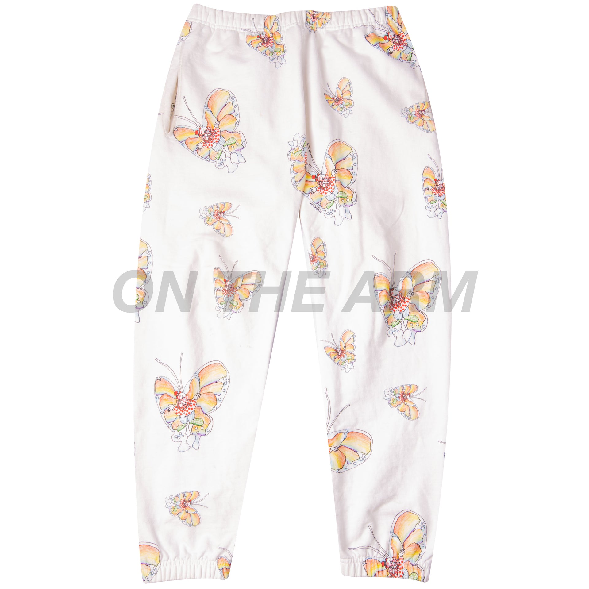 Supreme White Gonz Butterfly Sweats USED