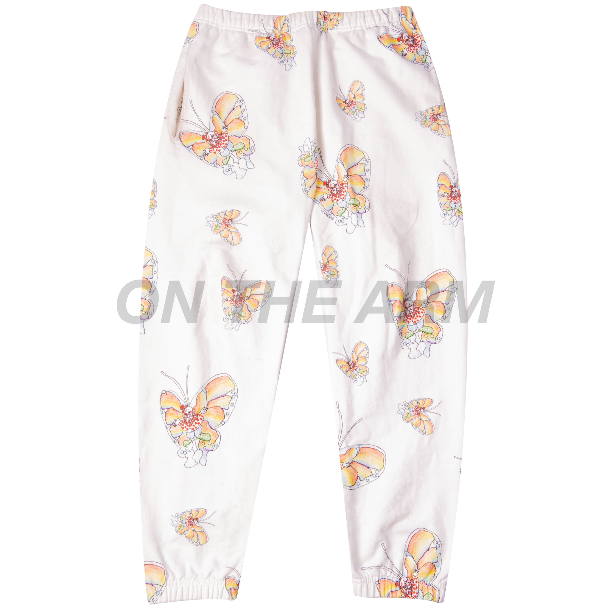 Supreme White Gonz Butterfly Sweats USED