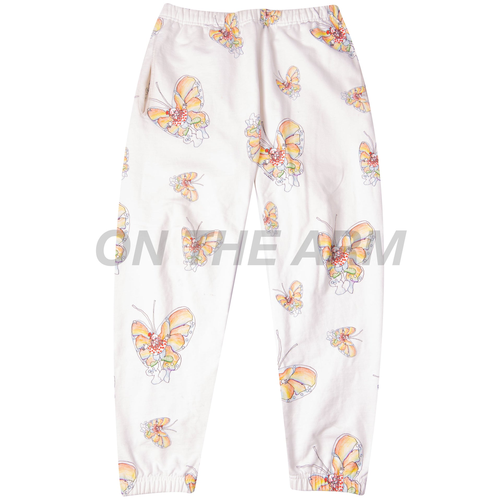 Supreme White Gonz Butterfly Sweats USED