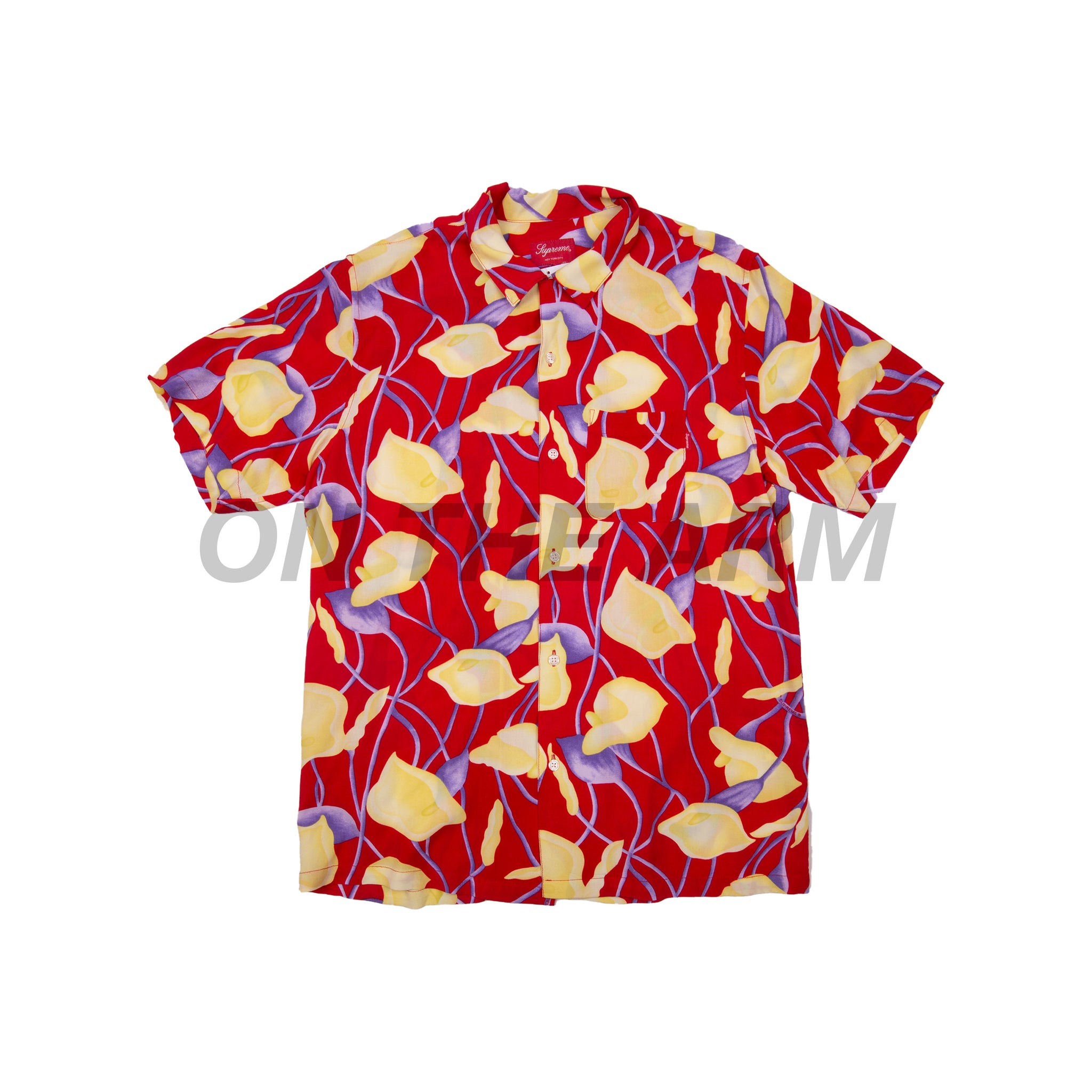 Supreme Red Lily Rayon Shirt – On The Arm