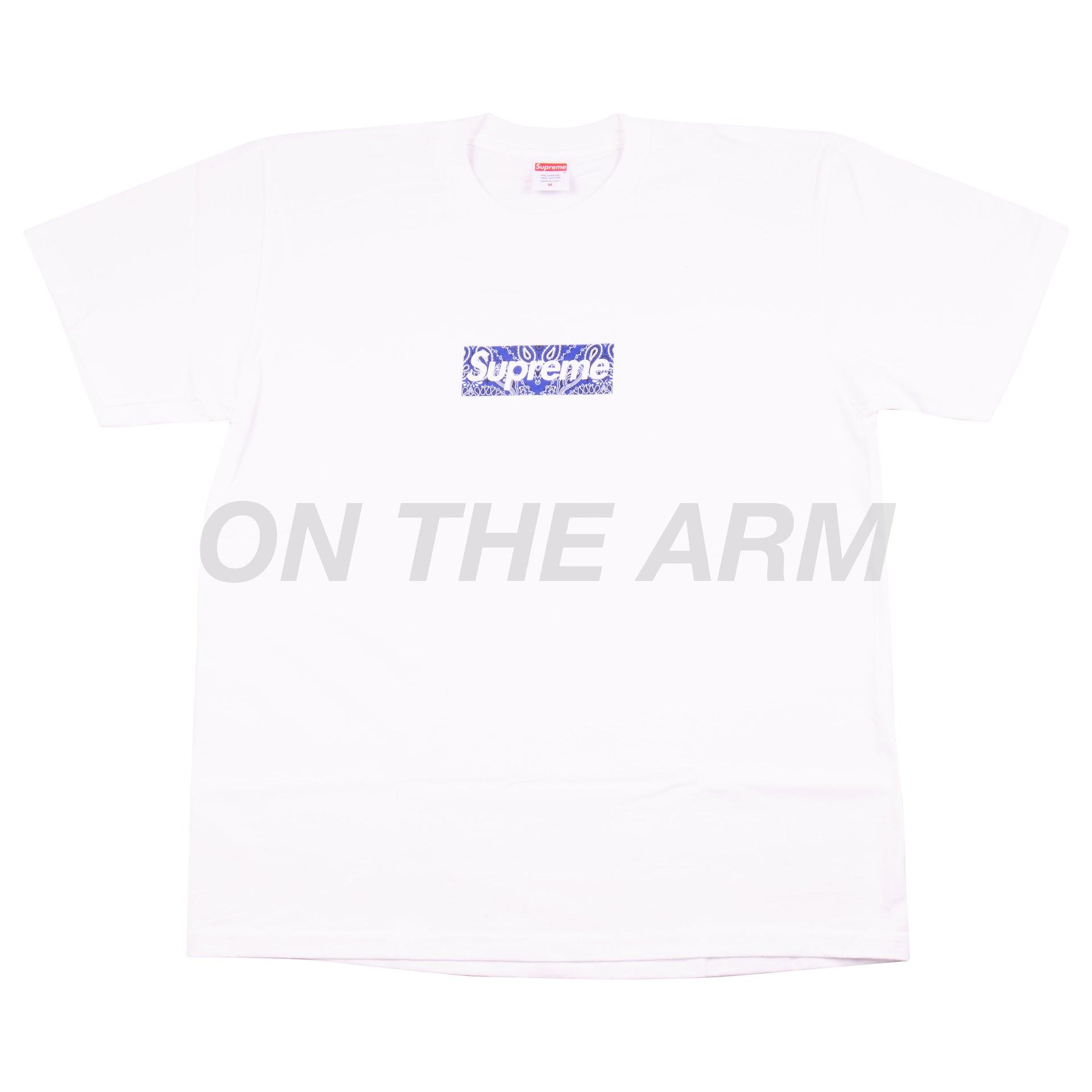 Supreme White Bandana Box Logo Tee