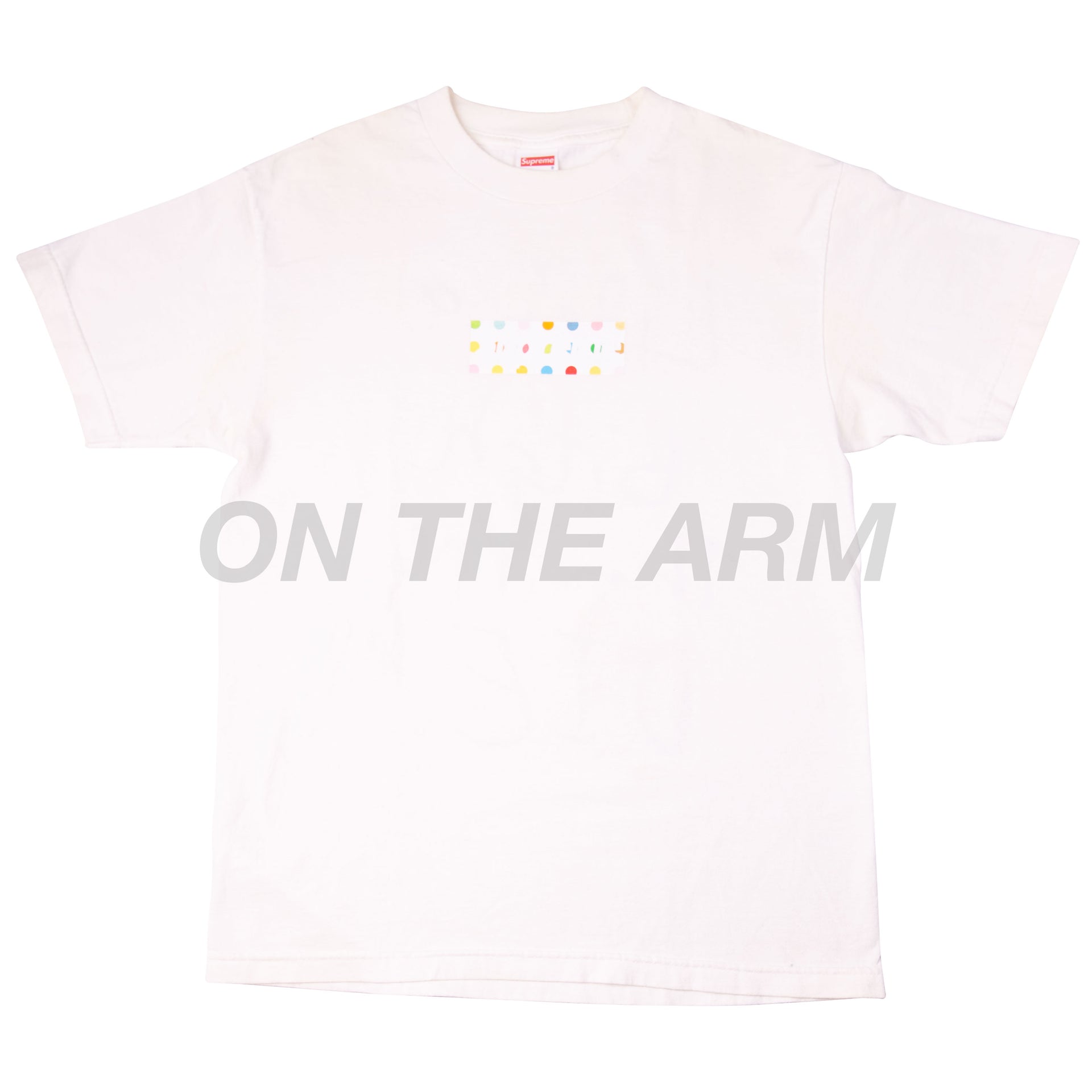 Supreme White Damien Hirst Box Logo Tee USED