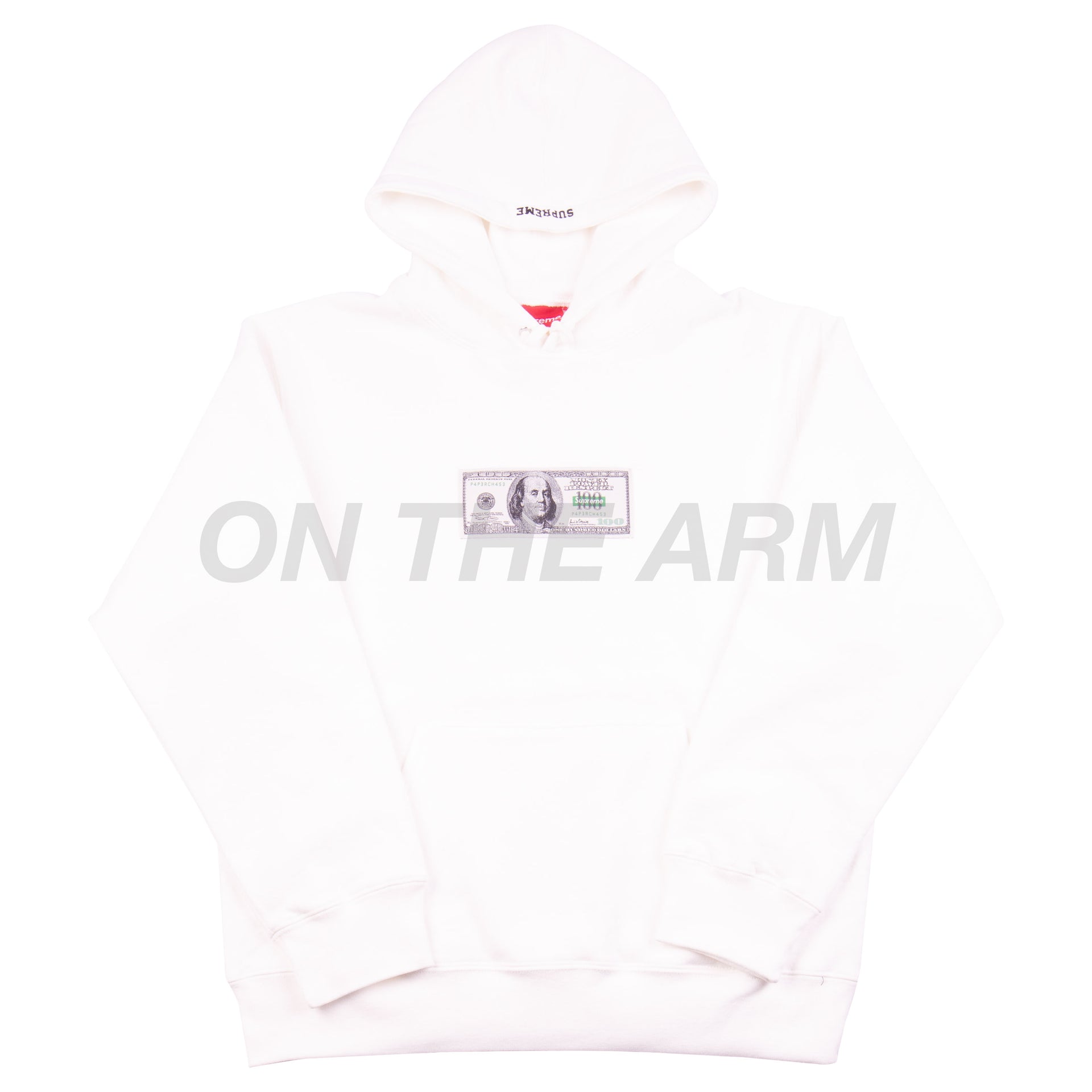 Supreme White Franklin Hoodie