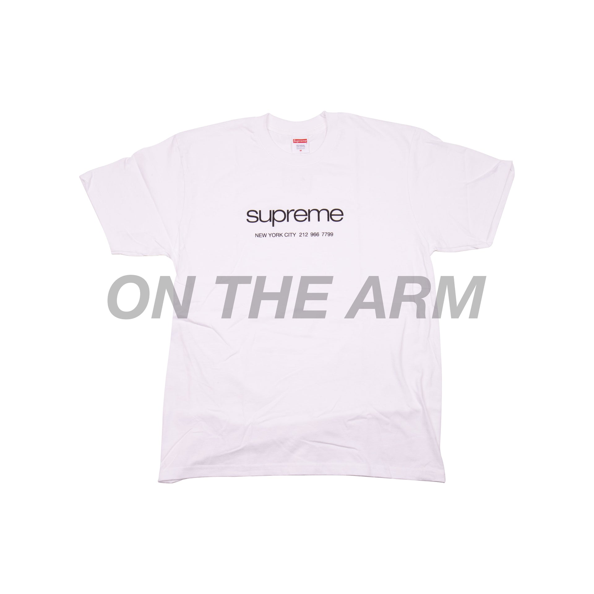 Supreme White Shop Tee