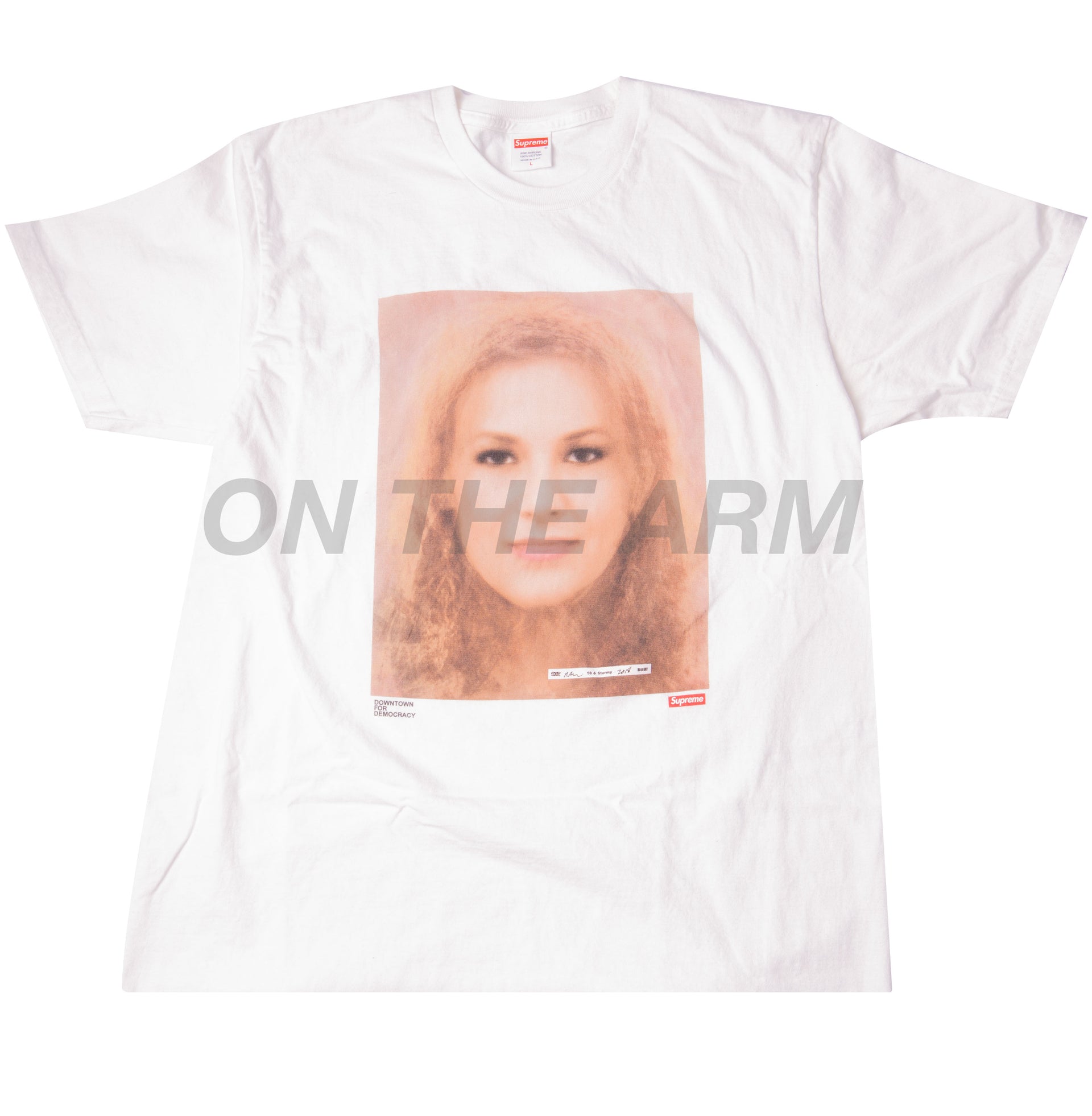 Supreme White Stormy Daniels Tee USED