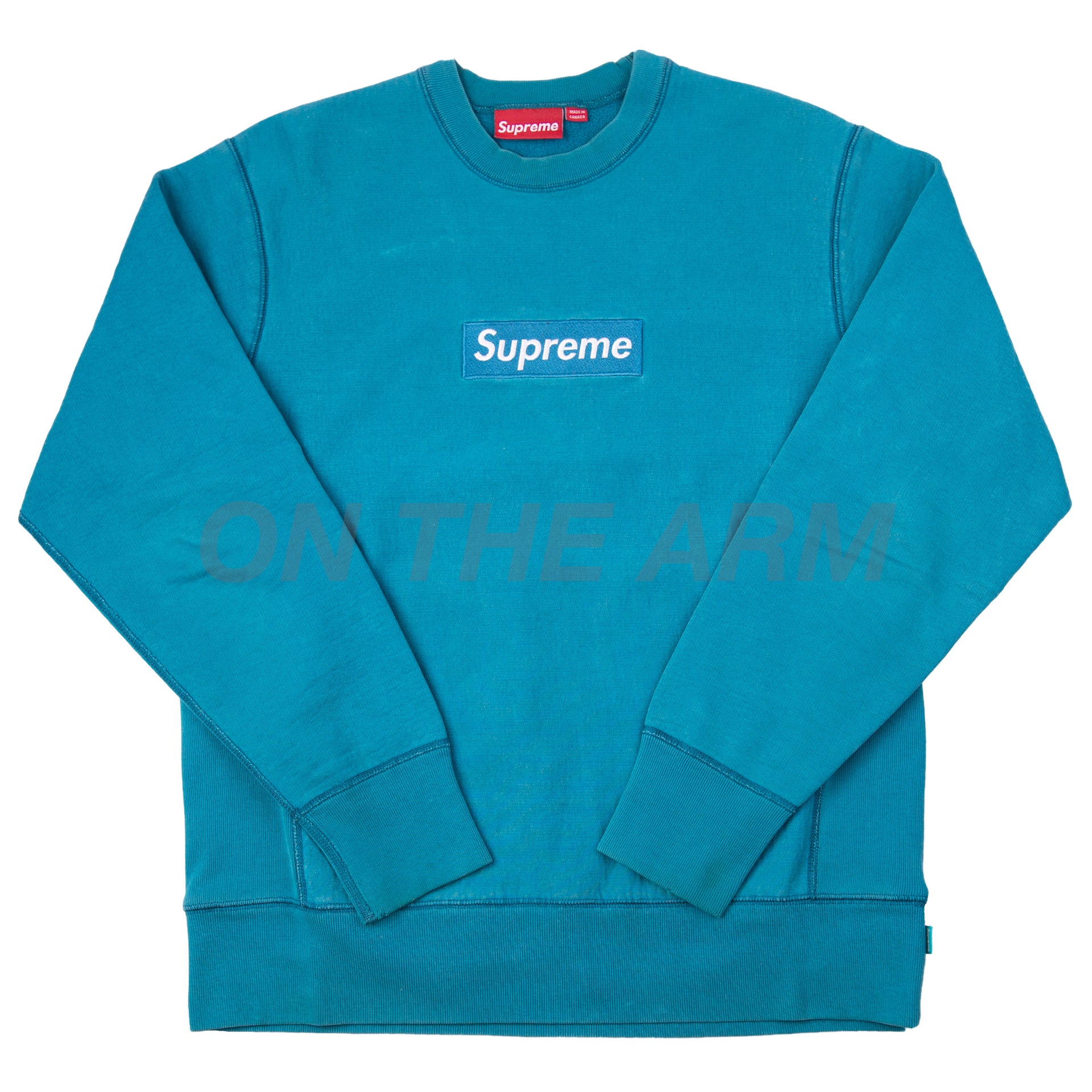 Supreme Teal/Teal Box Logo Crew (2006) USED