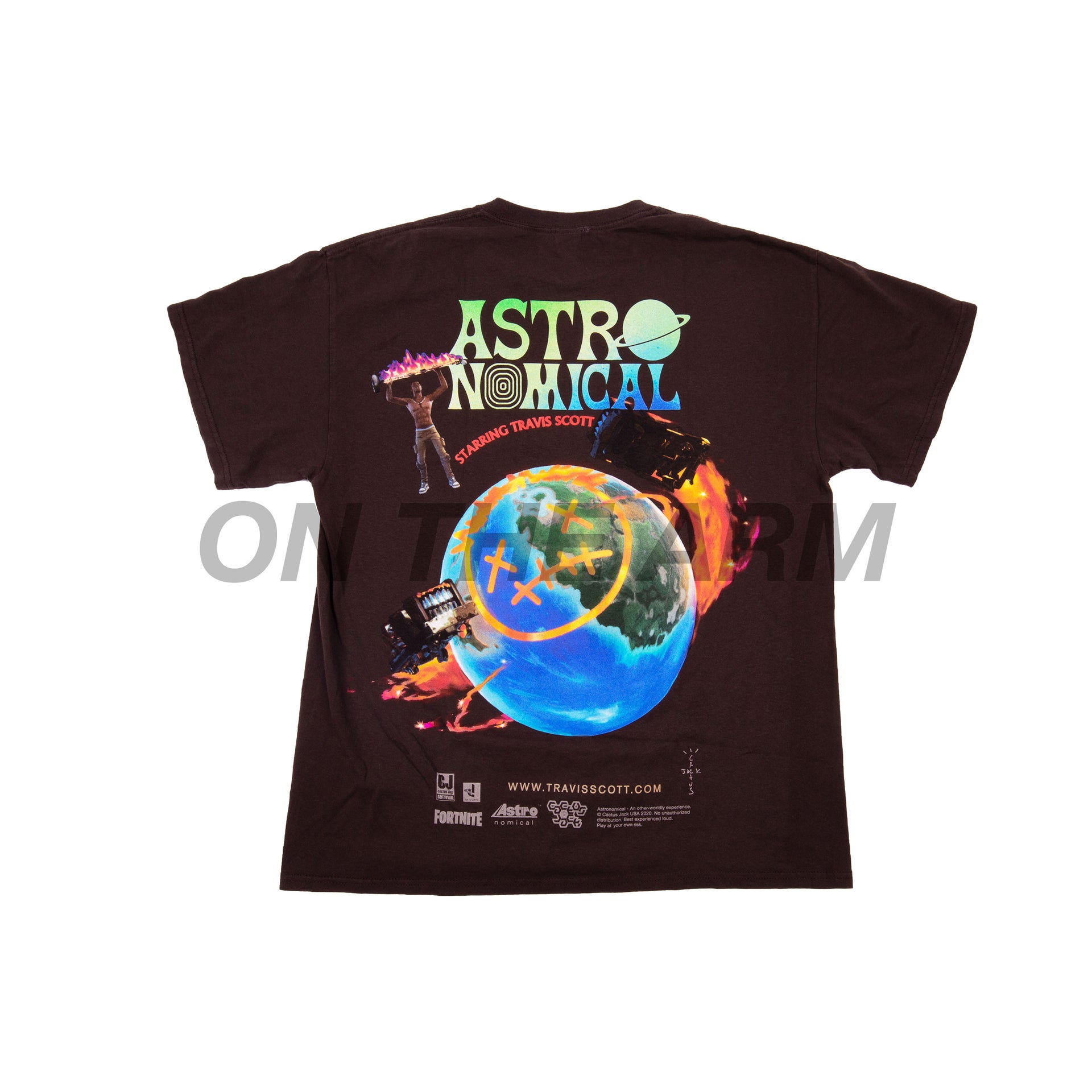 Travis Scott Brown Fortnite Astronomical Tee