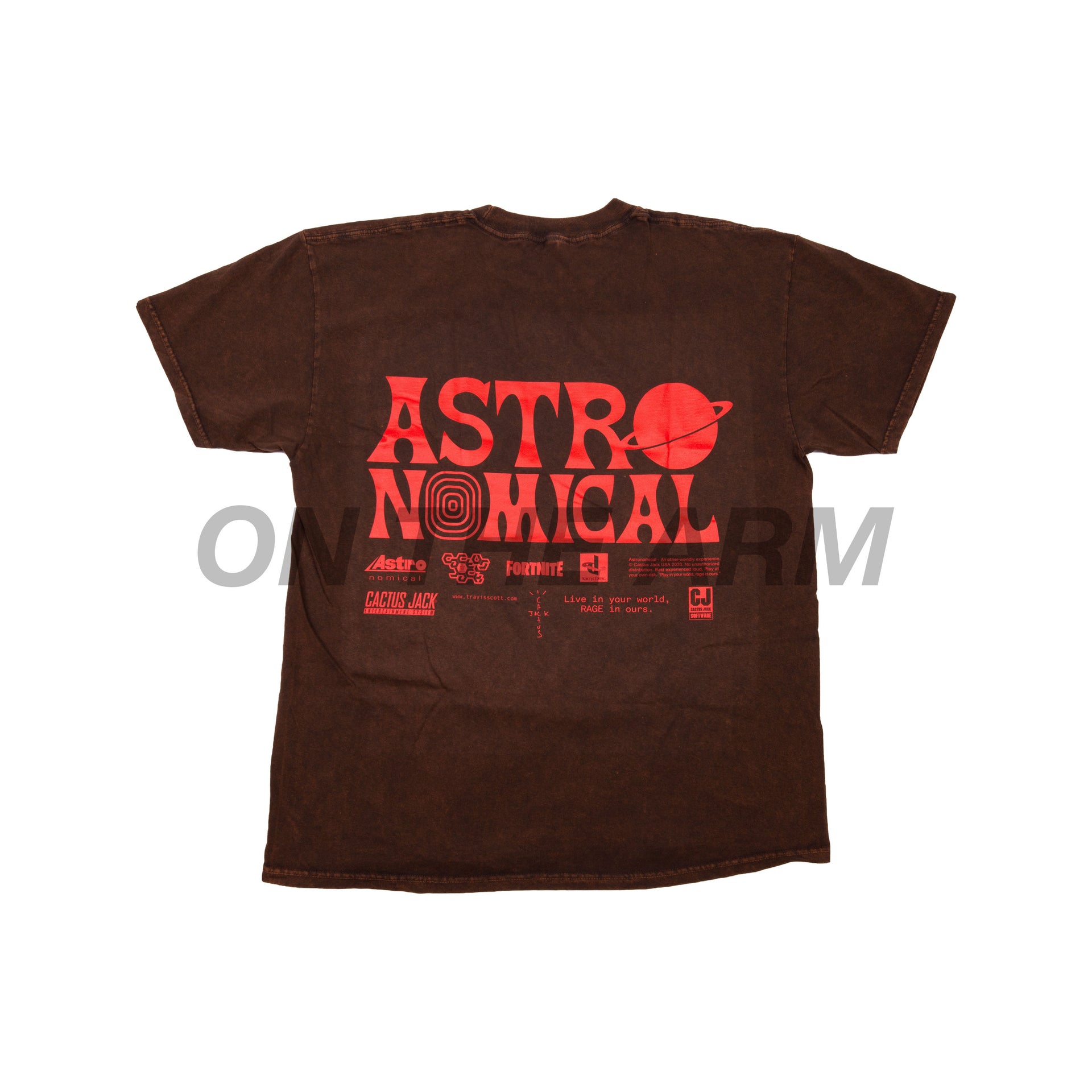 Travis Scott Brown World Event Tee