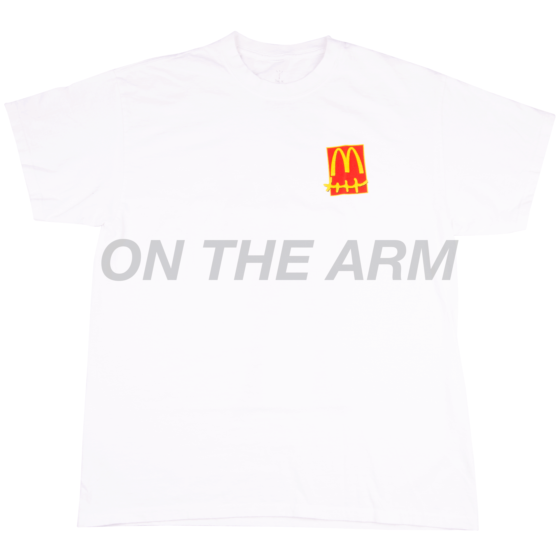 Travis Scott White McDonalds Action Figure Series Tee
