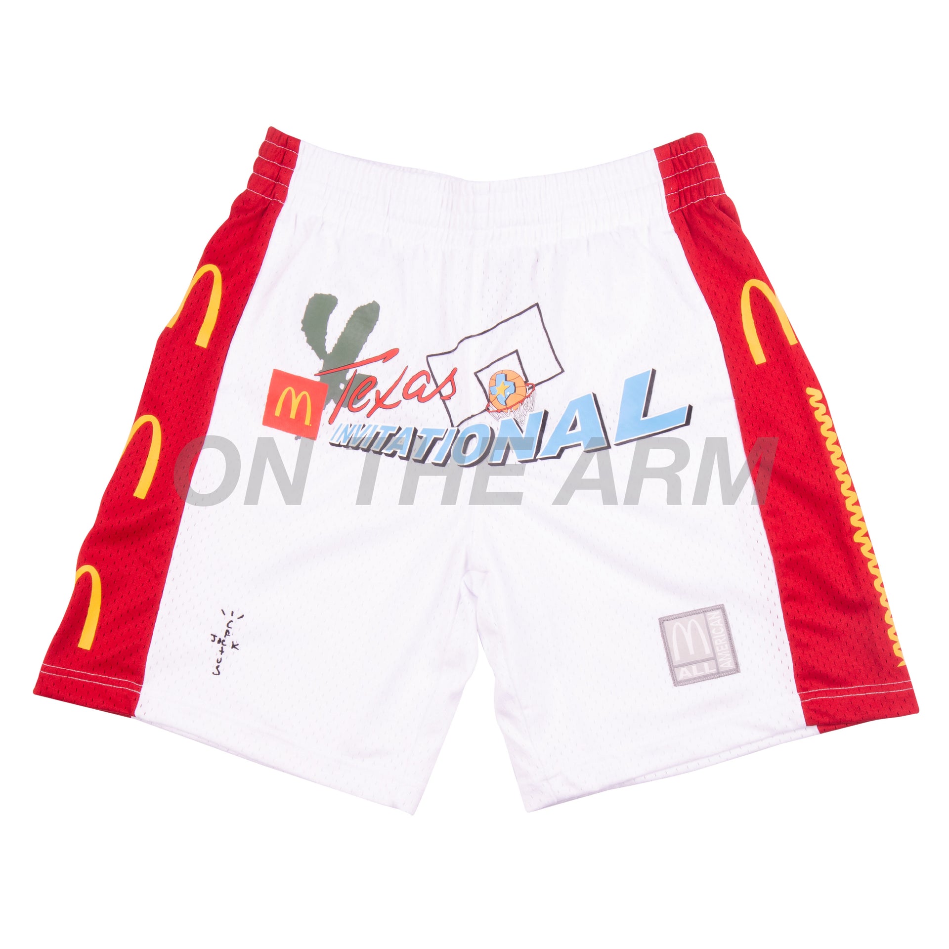Travis Scott White McDonalds All American Basketball Shorts