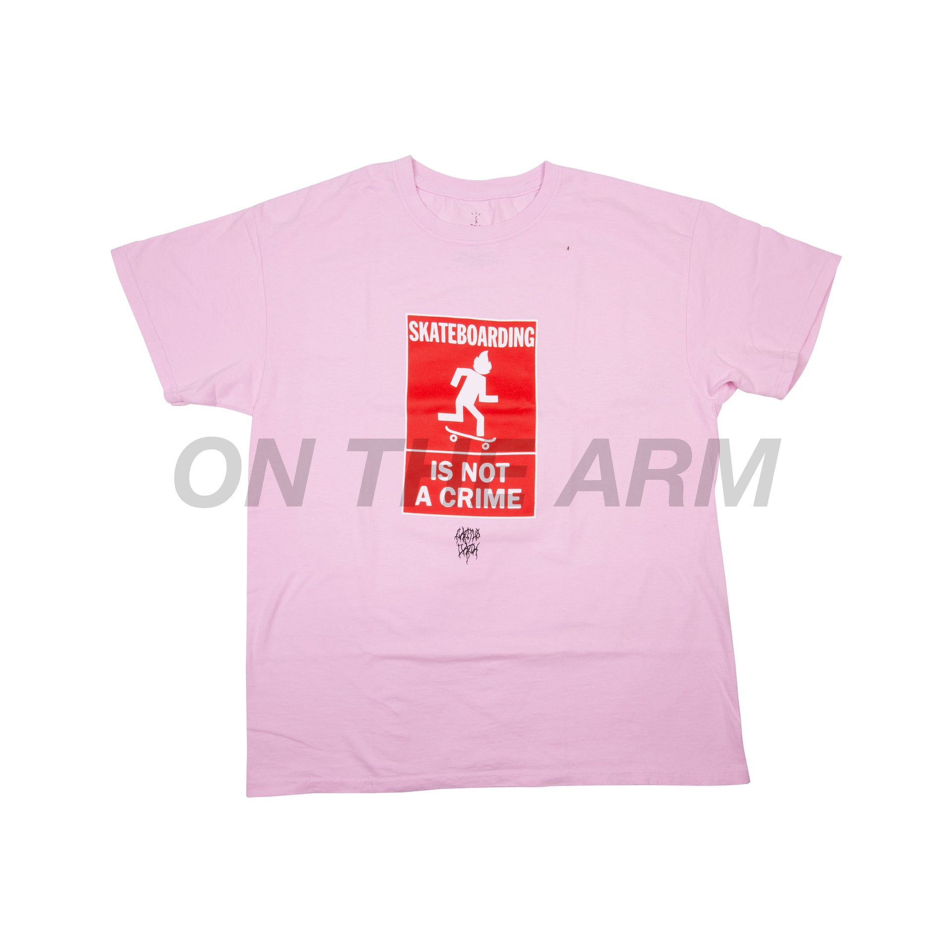 Travis Scott Pink Not A Crime Tee