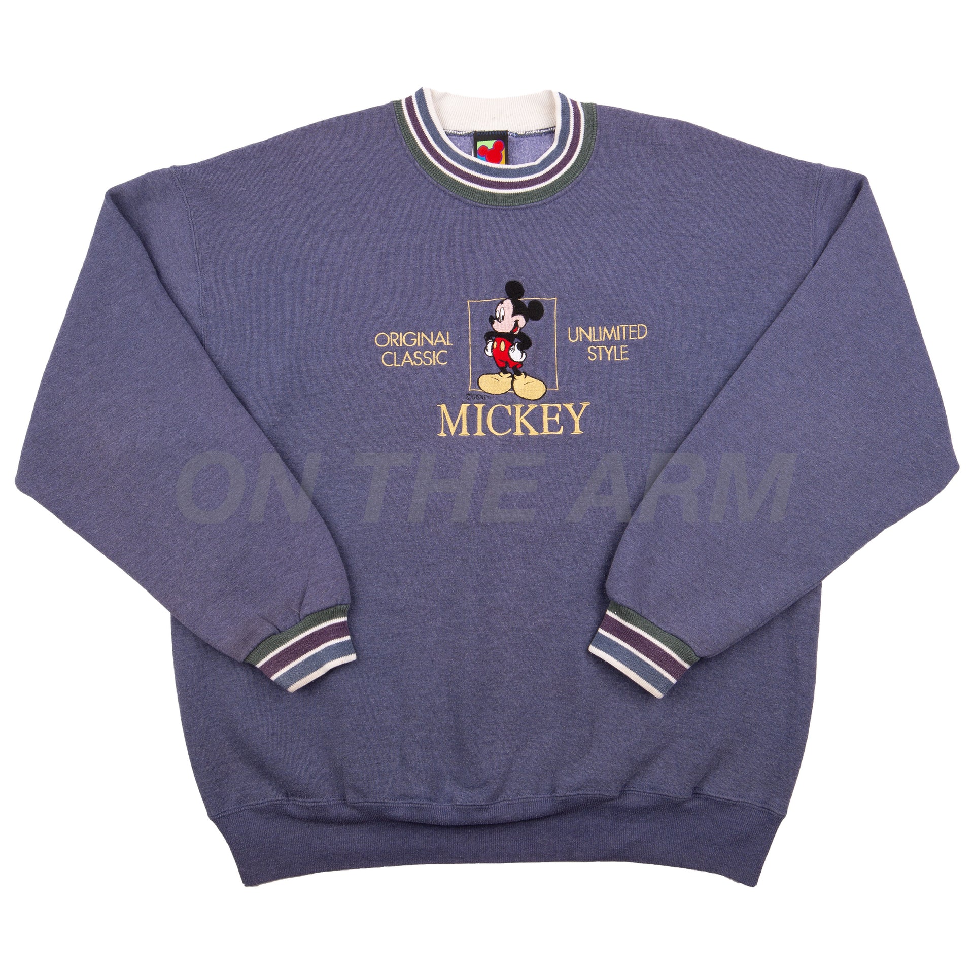 Vintage Navy Mickey Mouse Crew