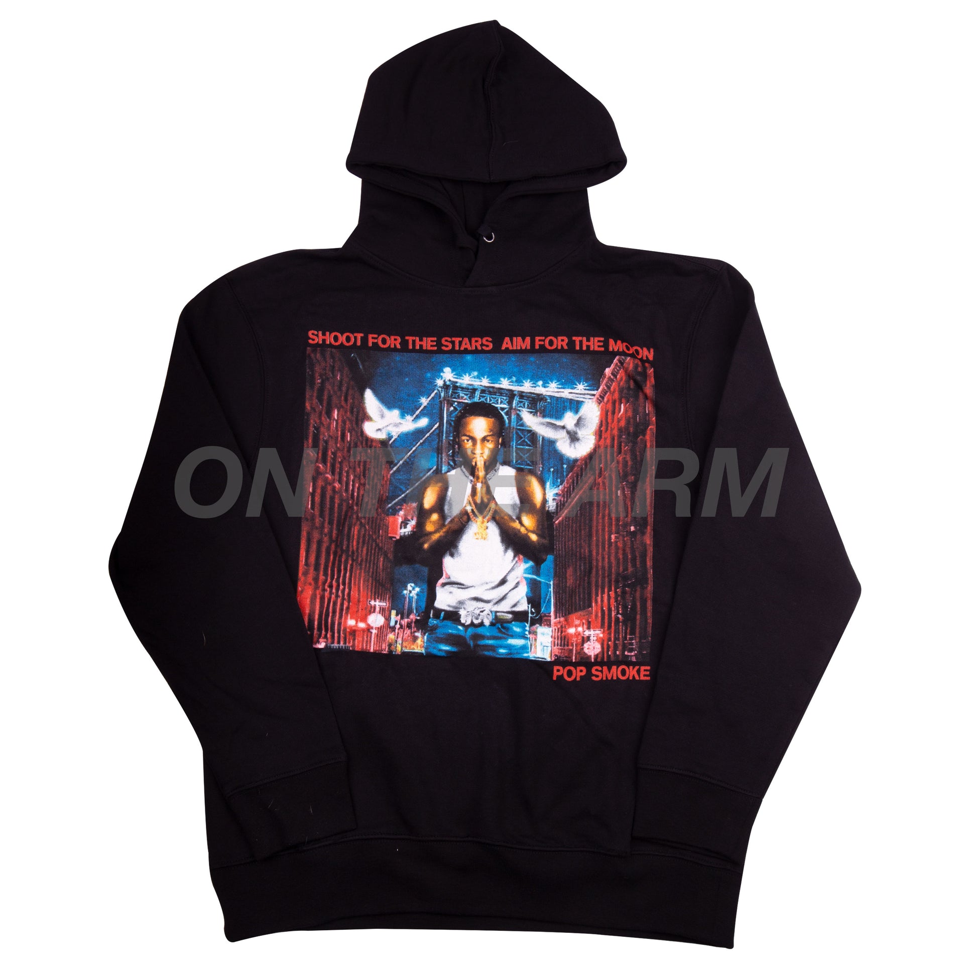 VLONE Black Pop Smoke City Hoodie