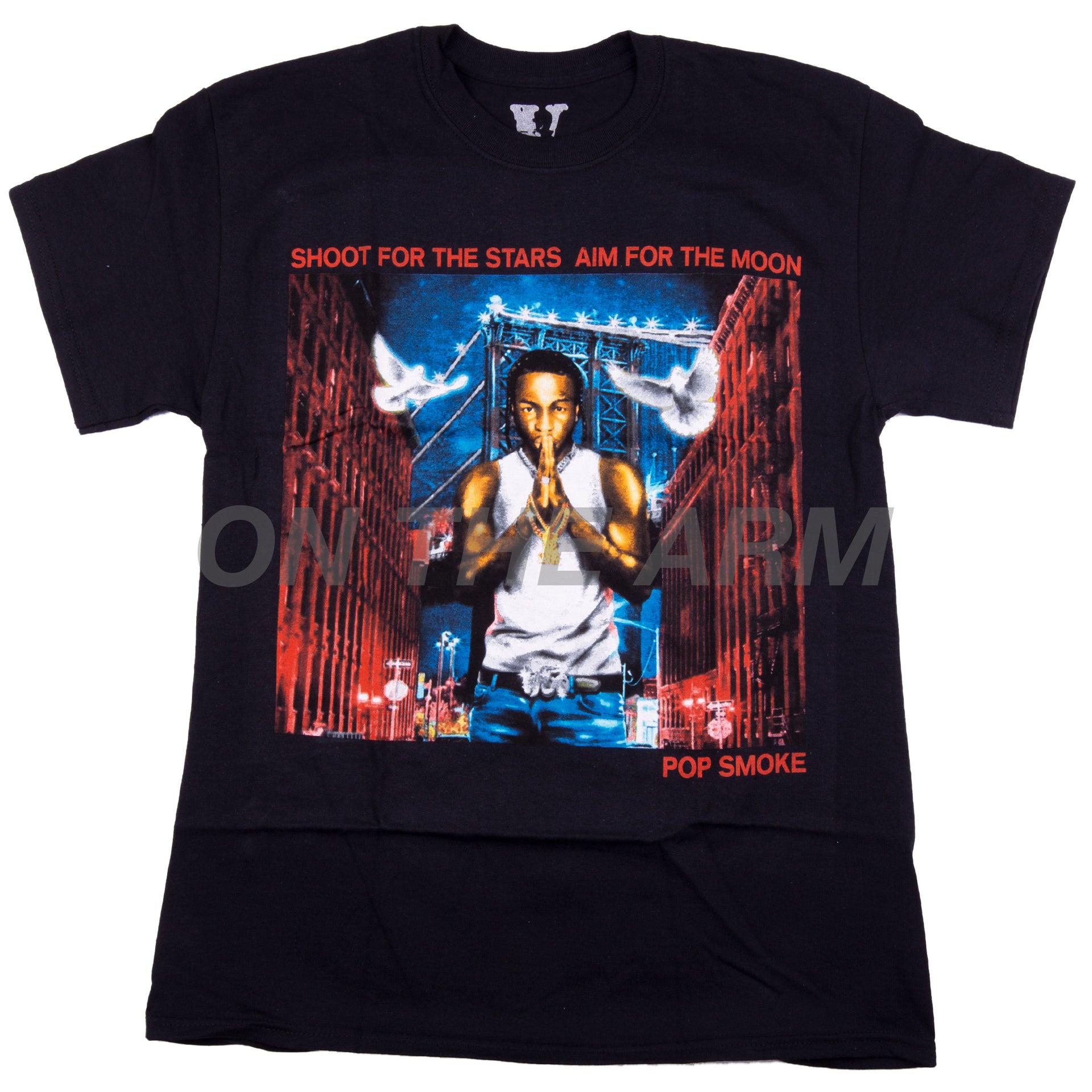 VLONE Black Pop Smoke City Tee