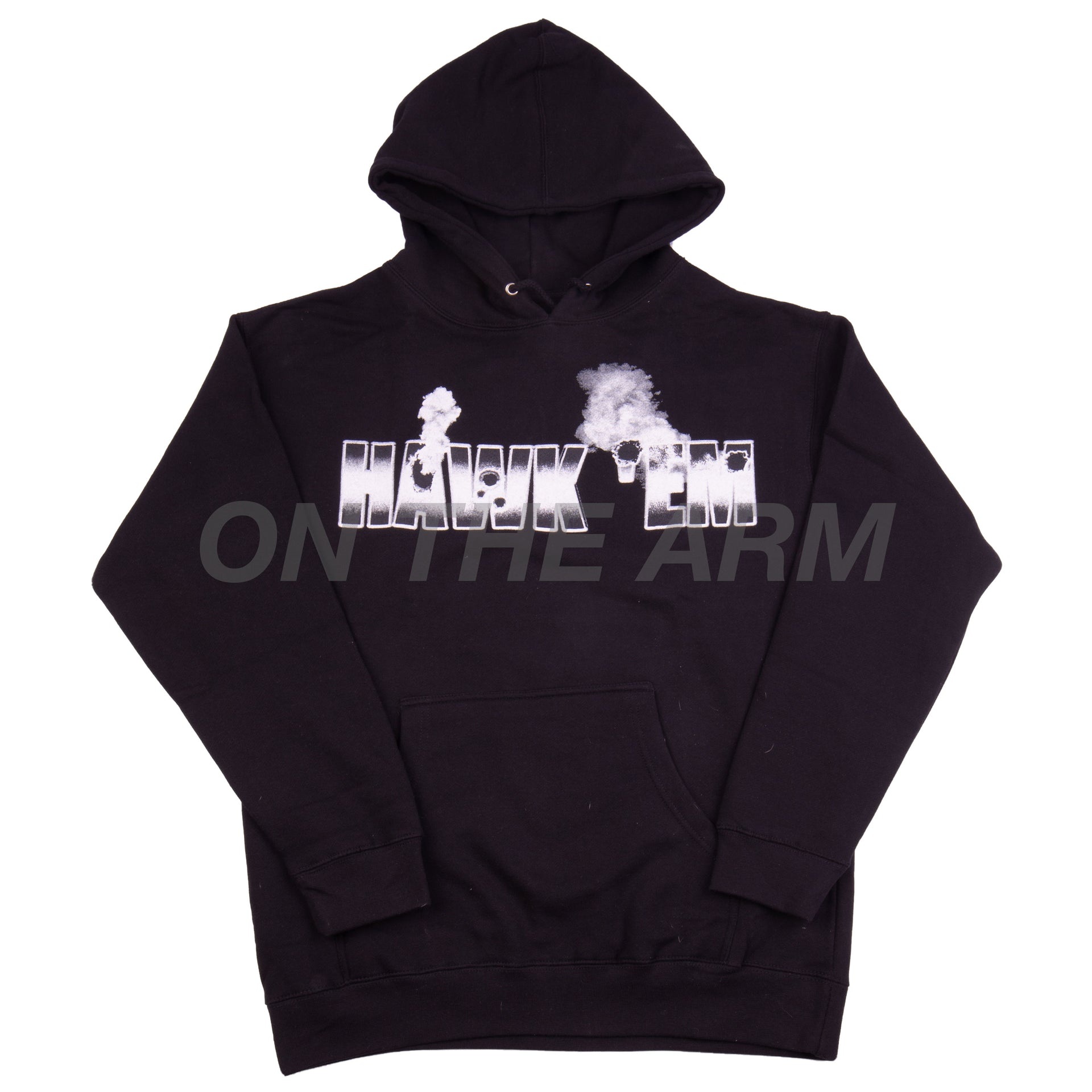 VLONE Black Pop Smoke Hawk Em Hoodie