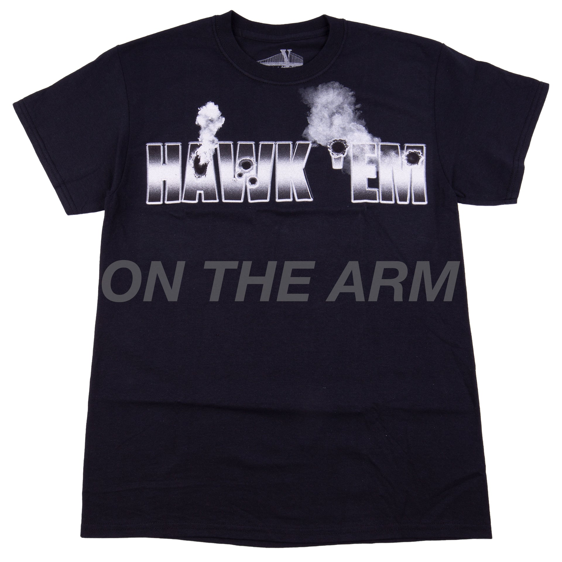VLONE Black Pop Smoke Hawk Em Tee