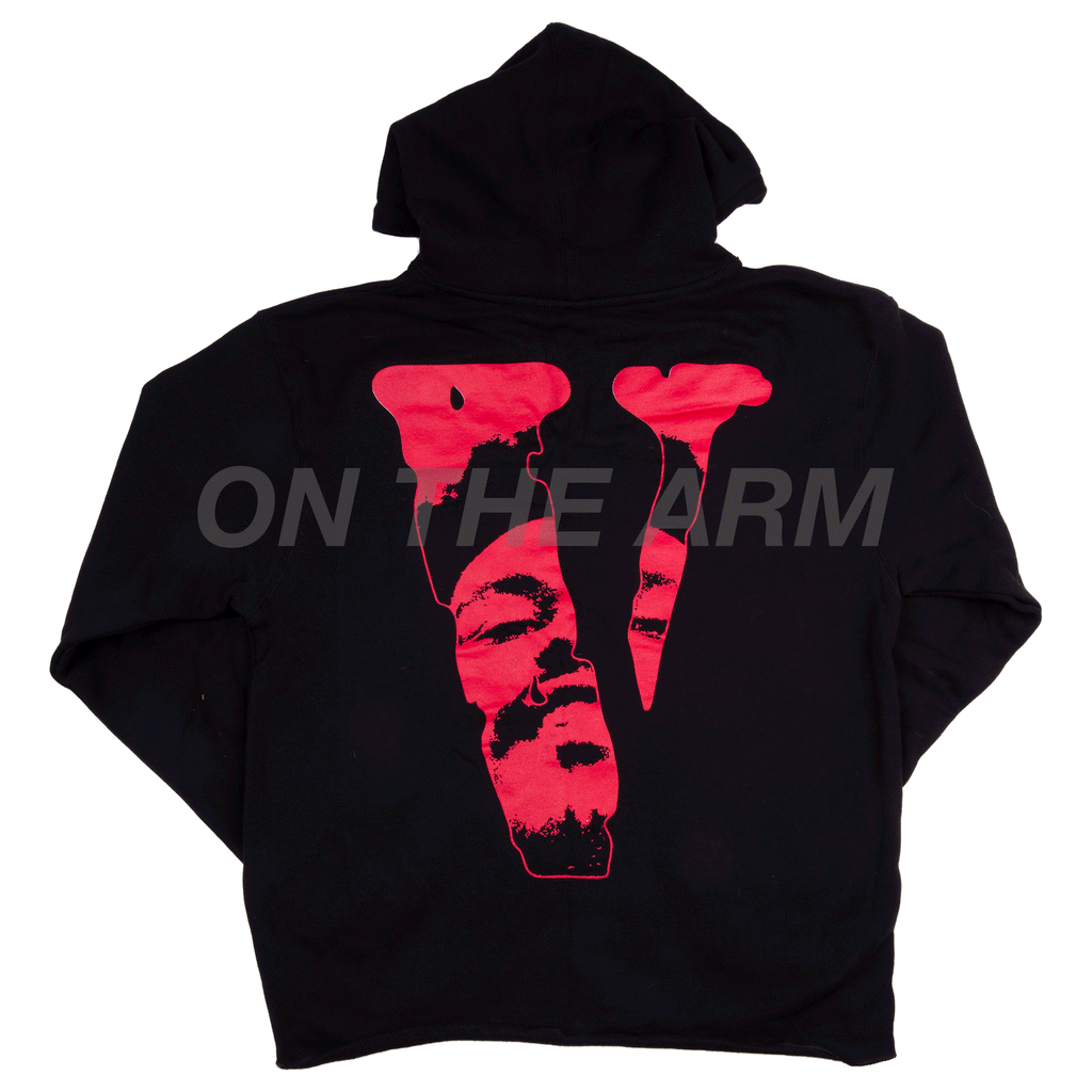 VLONE Black The Weeknd After Hours Drip Hoodie On The Arm