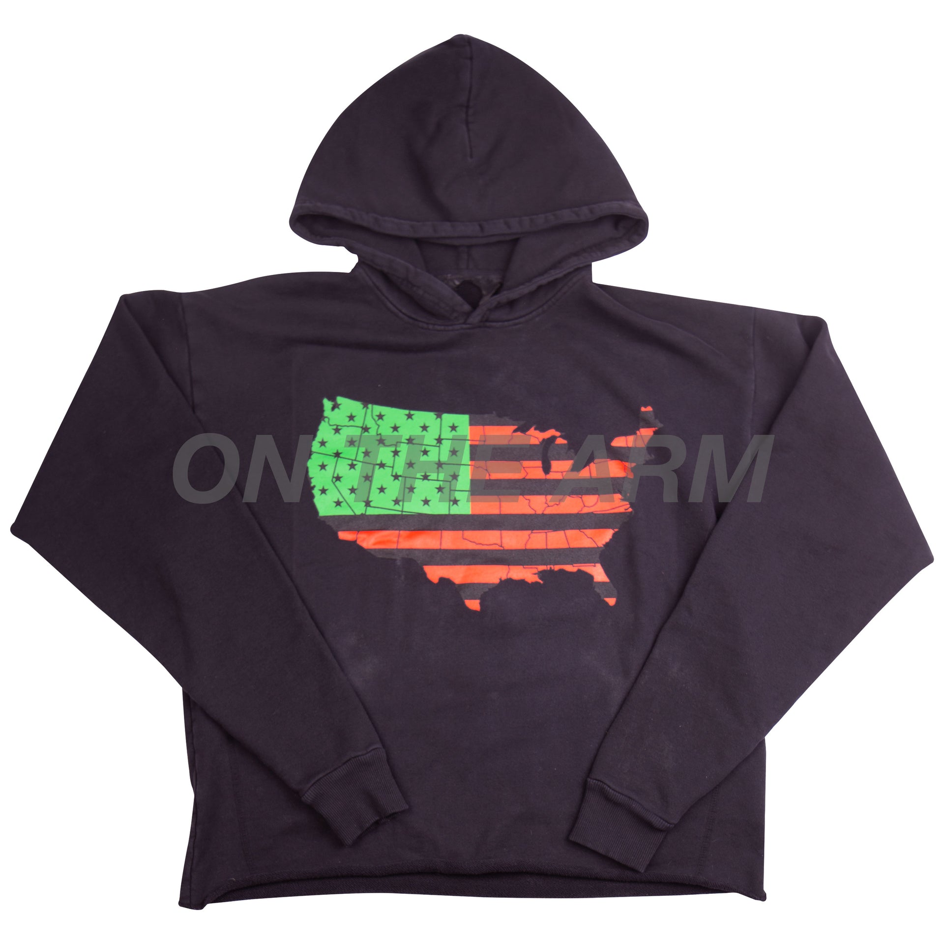VLONE Black USA Flag Hoodie (ATL EXCLUSIVE)