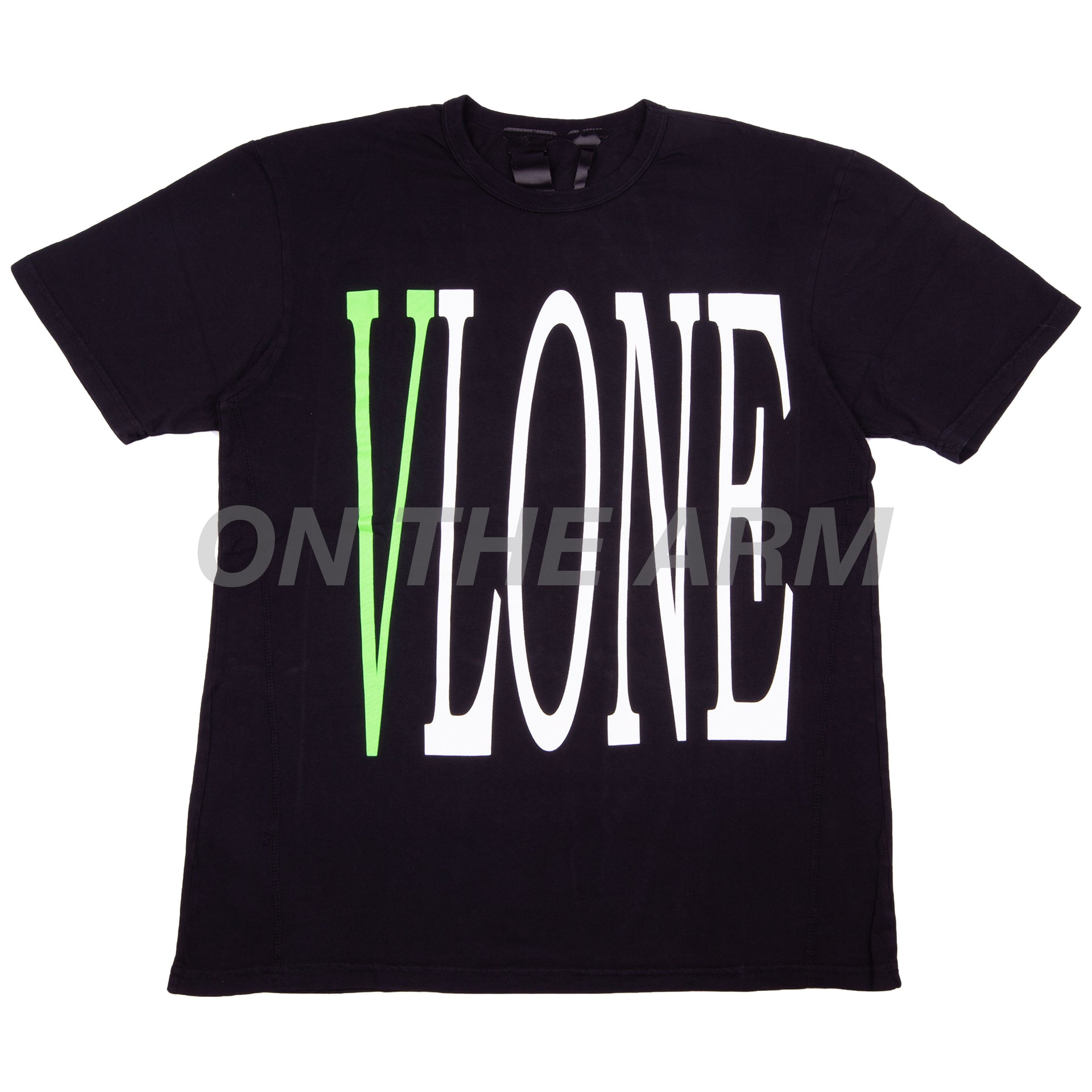 VLONE Black/Green Staple Tee