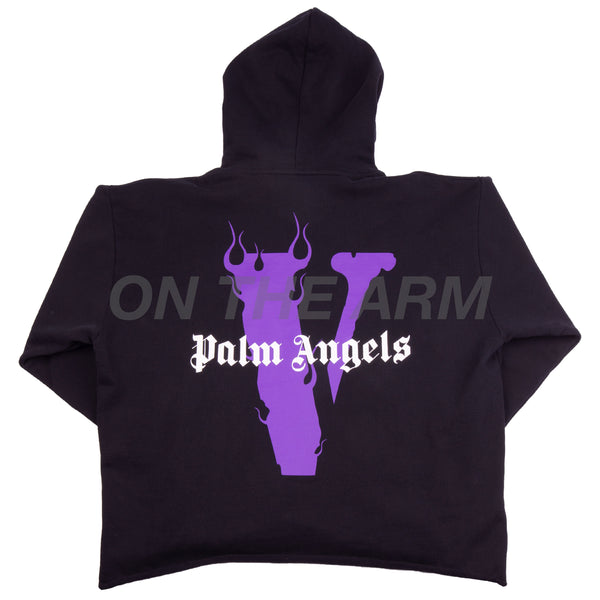 VLONE Black/Purple Palm Angels Hoodie