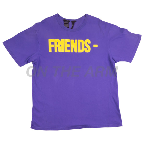 VLONE Purple/Yellow FRIENDS Tee USED