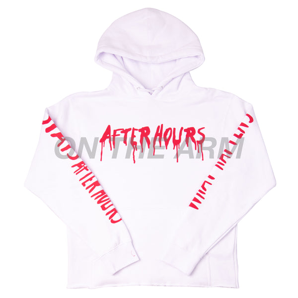 VLONE White XO After Hours Drip Hoodie