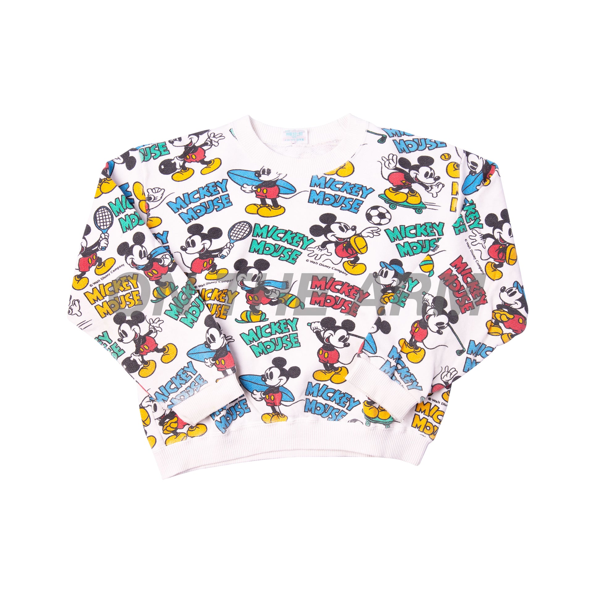 Vintage All Over Print Mickey Mouse Kids Sweater